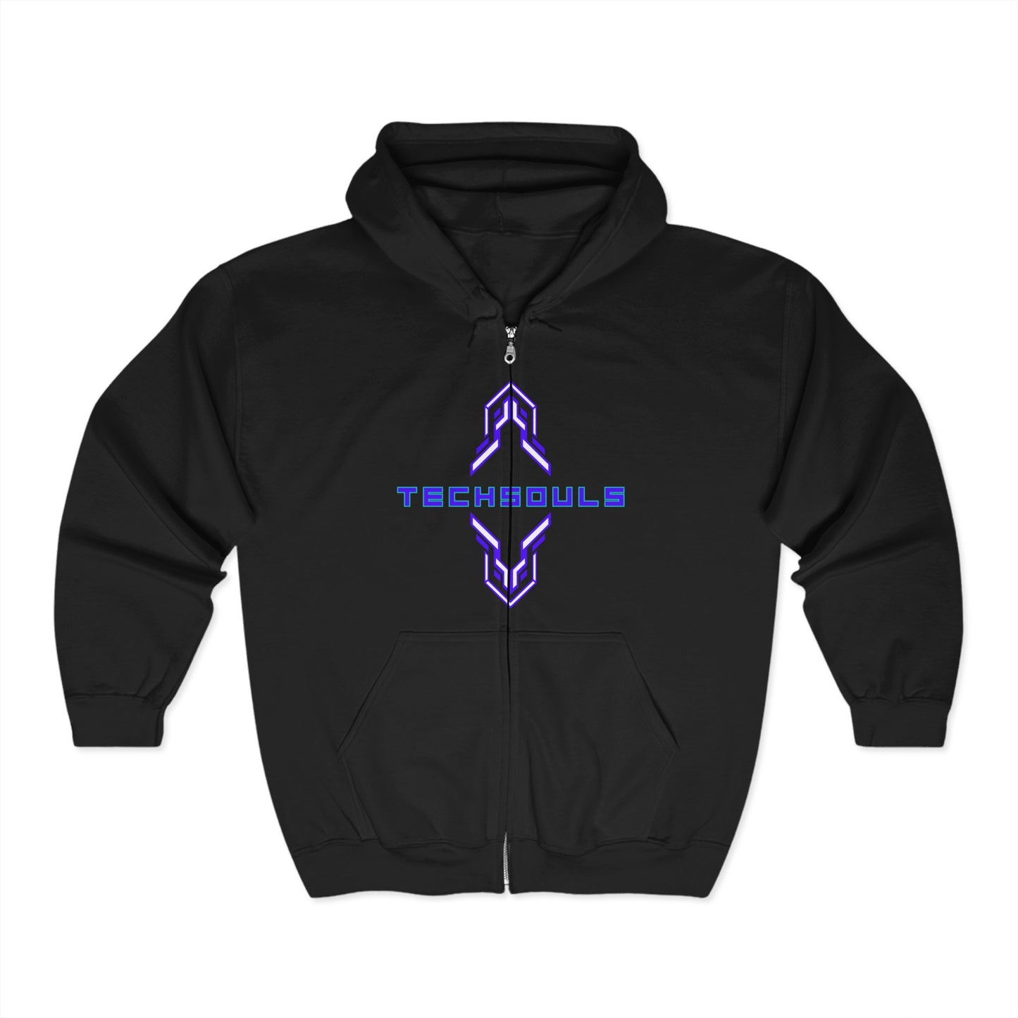 Bluza Unisex Hoodie Zip Plastic Skull-TechSouls