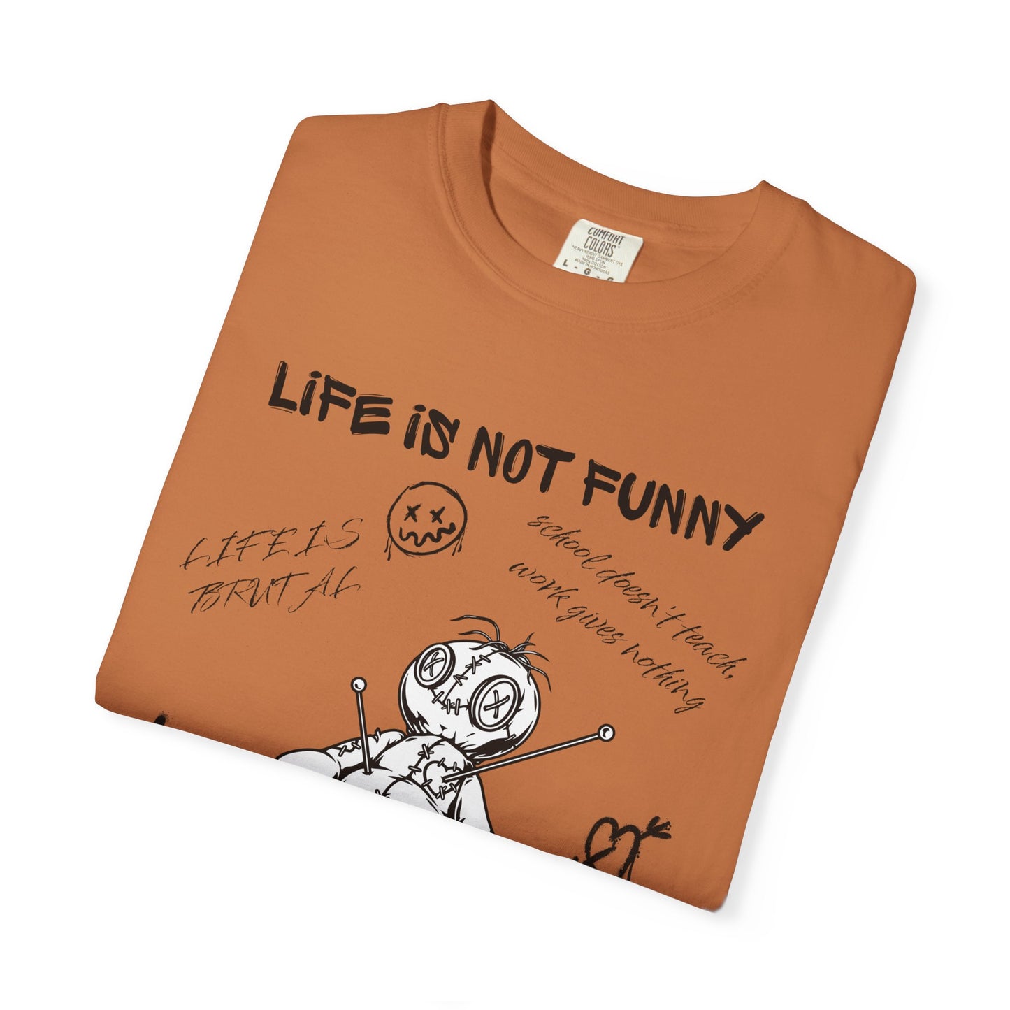 T-Shirt Unisex Life is no Funny Abstract-VibesStreet