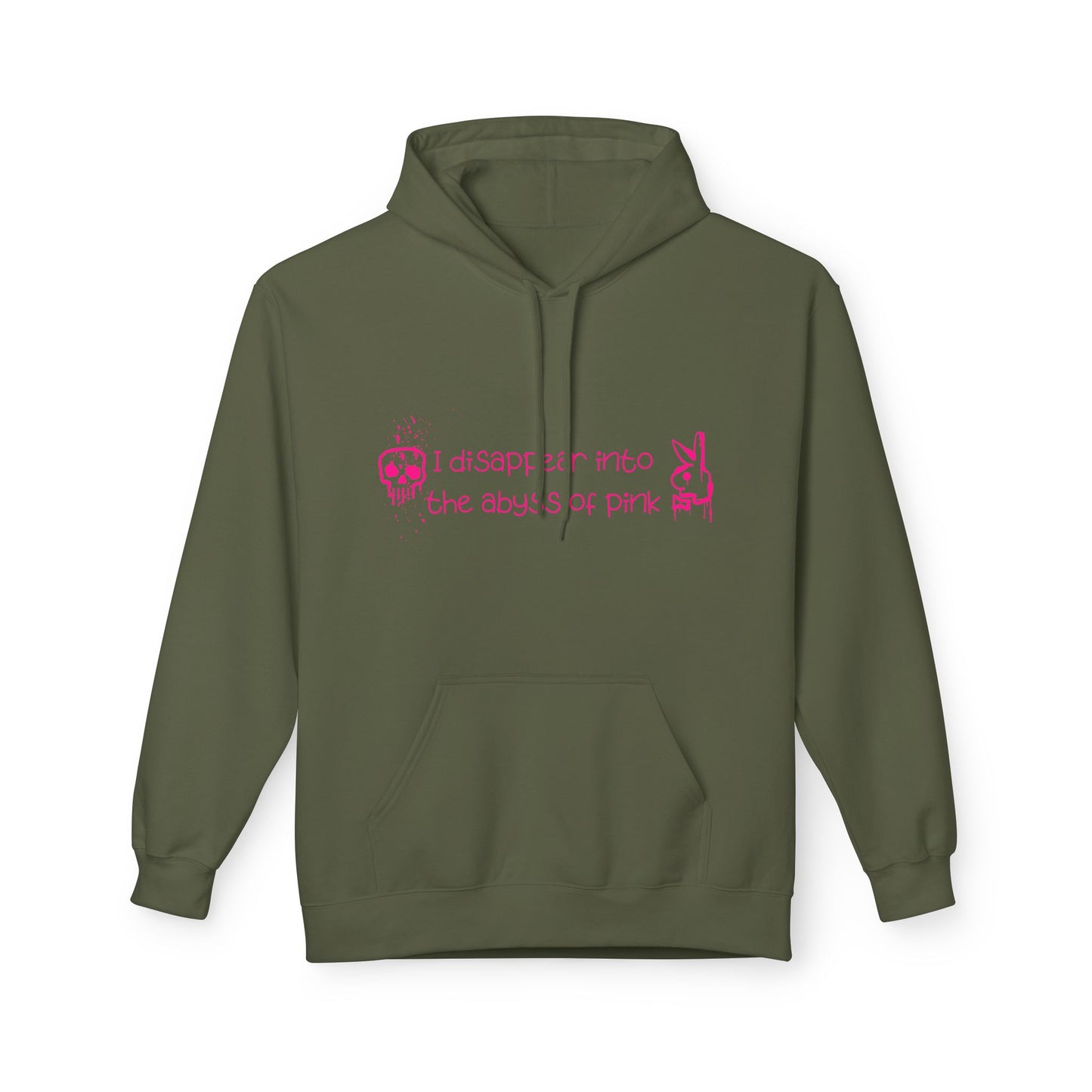 Bluza Hoodie Unisex I disappear into the abyss of pink