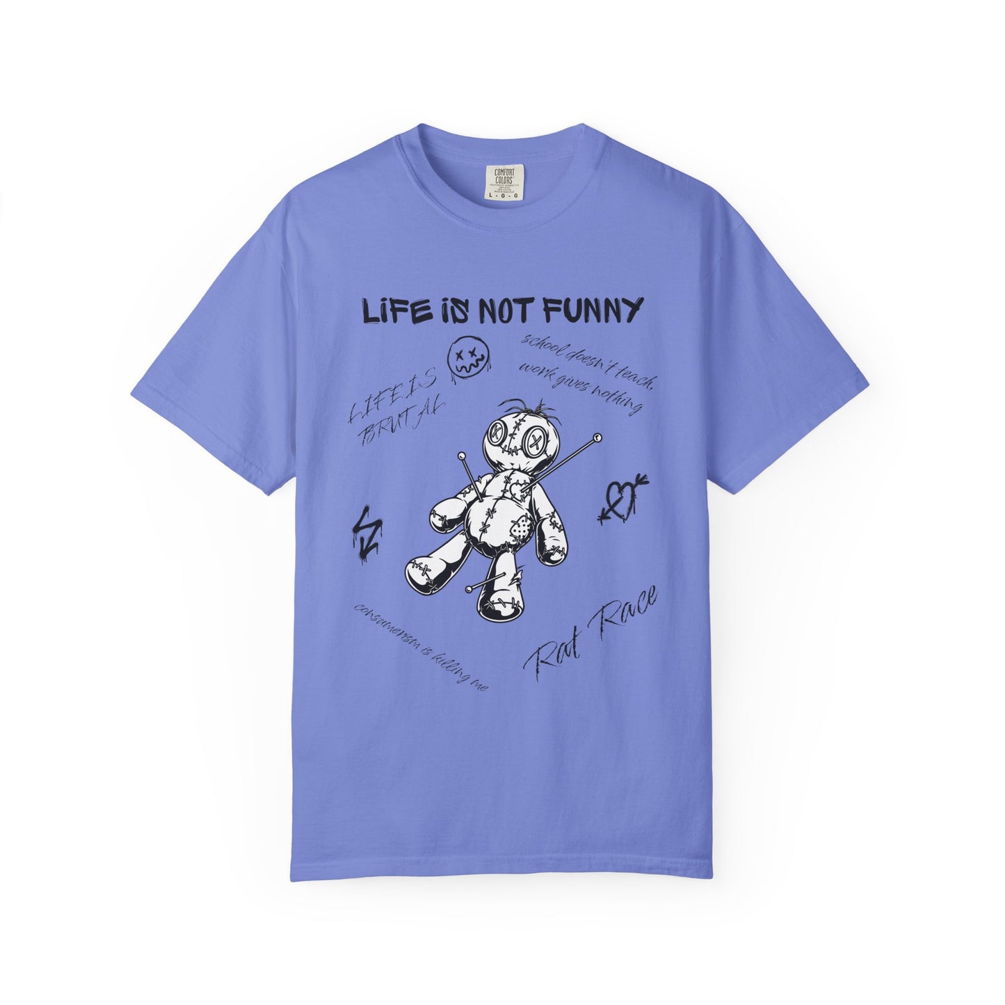 T-Shirt Unisex Life is no Funny Abstract-VibesStreet