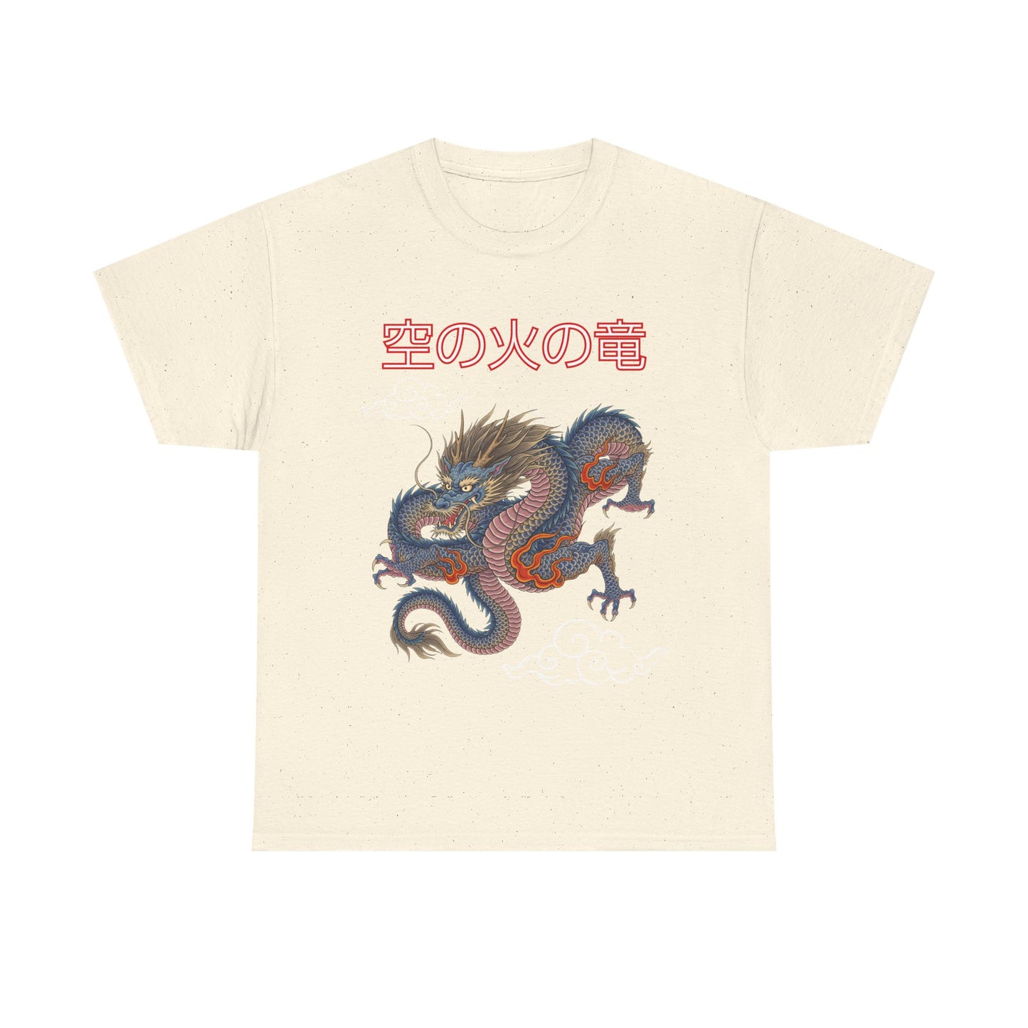 T-shirt Unisex Blue Dragon Design- Dragon Street