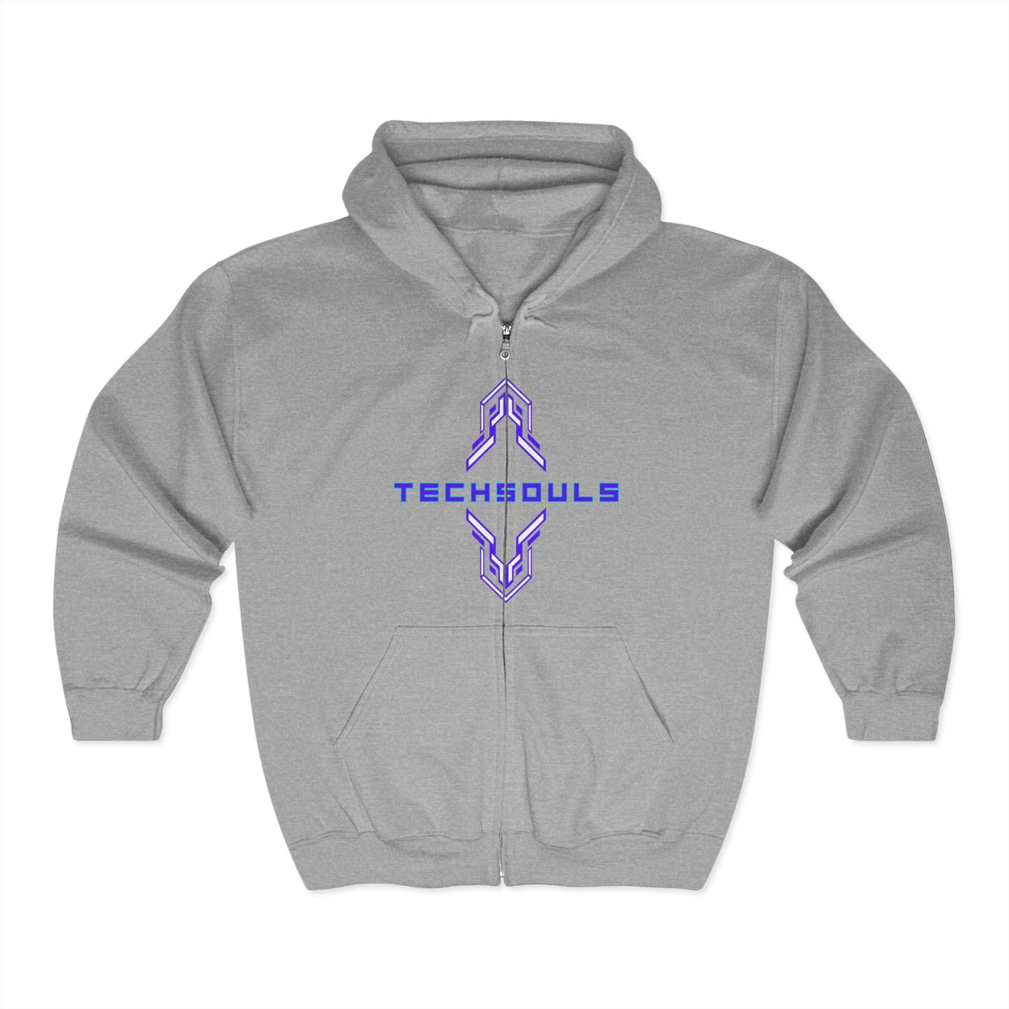 Bluza Unisex Hoodie Zip Plastic Skull-TechSouls