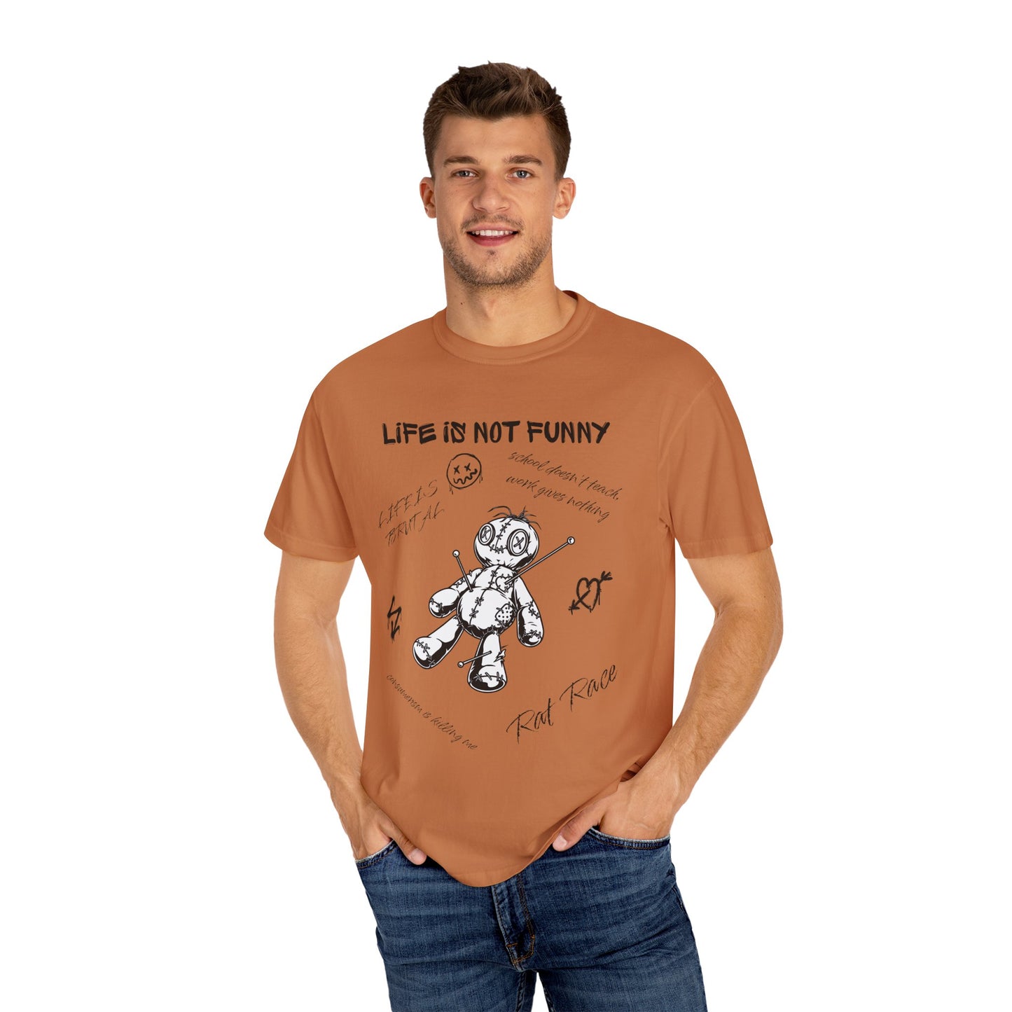 T-Shirt Unisex Life is no Funny Abstract-VibesStreet