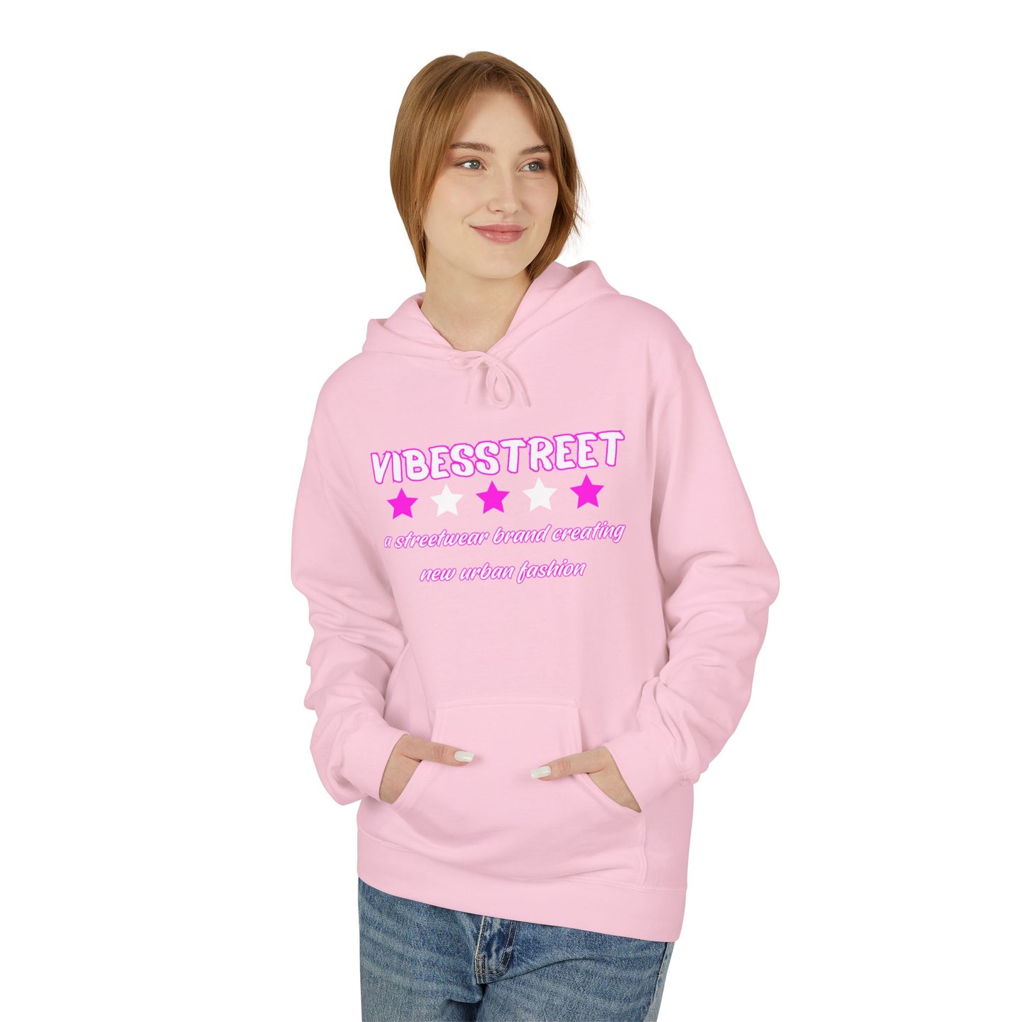 Bluza Unisex Hoodie Ultra Pink VibesStreet Brand-VibesStreet