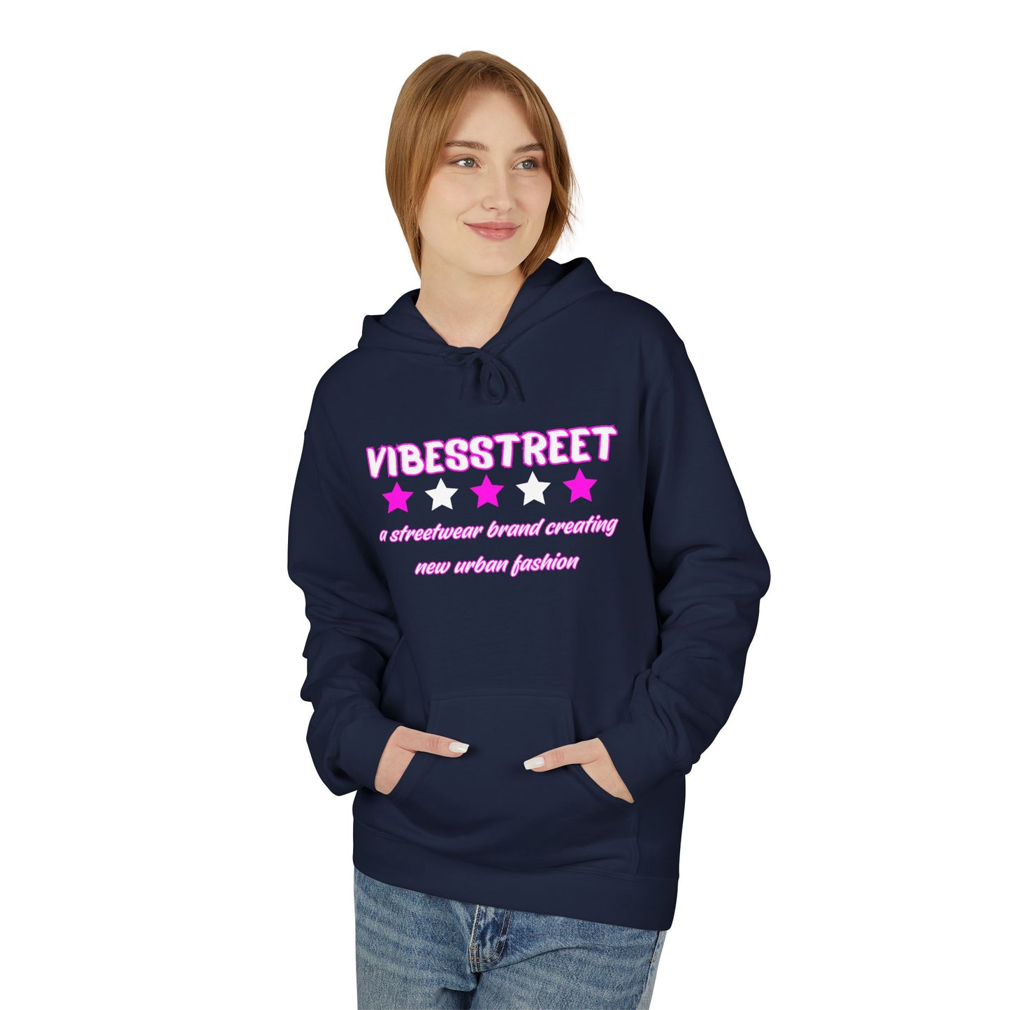 Bluza Unisex Hoodie Ultra Pink VibesStreet Brand-VibesStreet