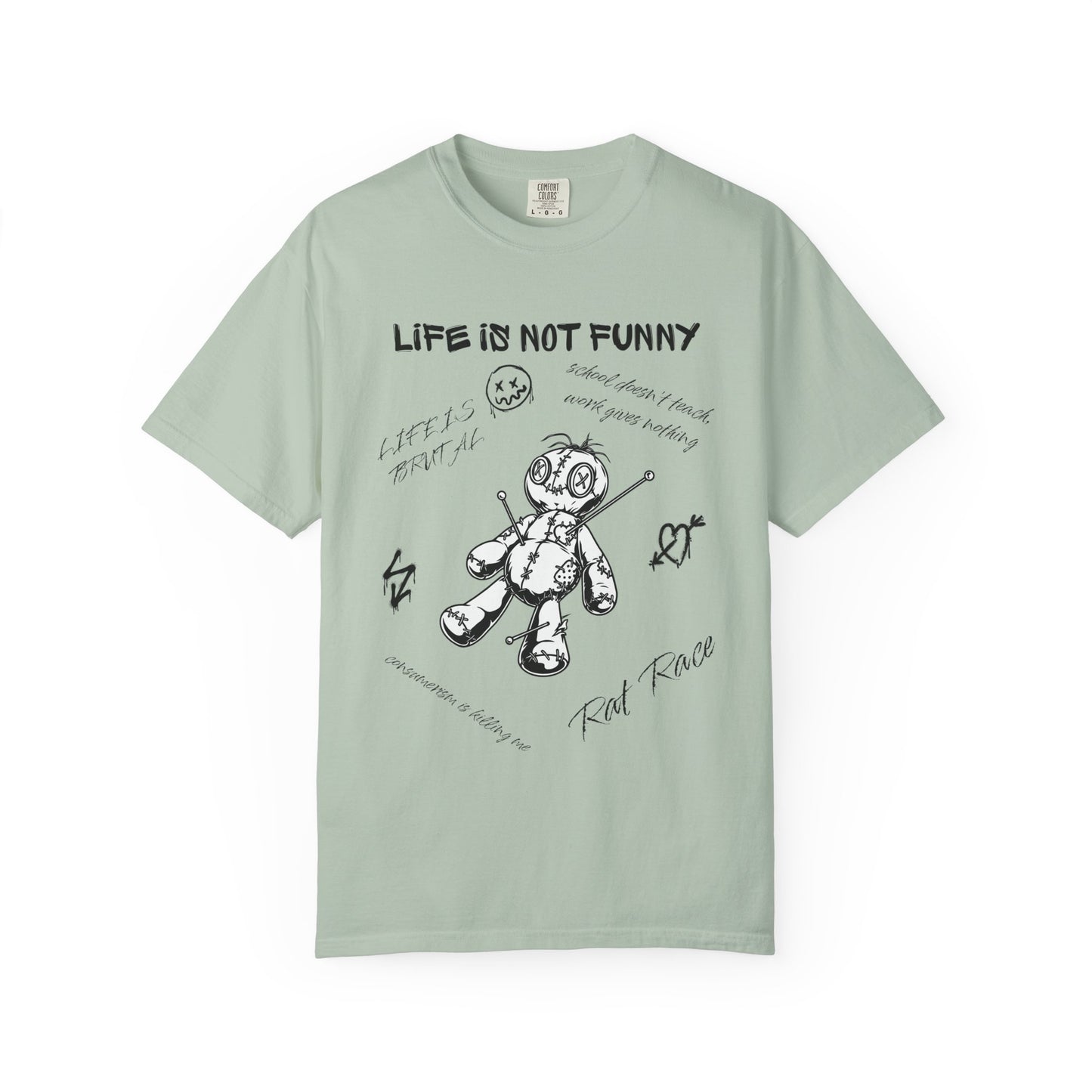 T-Shirt Unisex Life is no Funny Abstract-VibesStreet