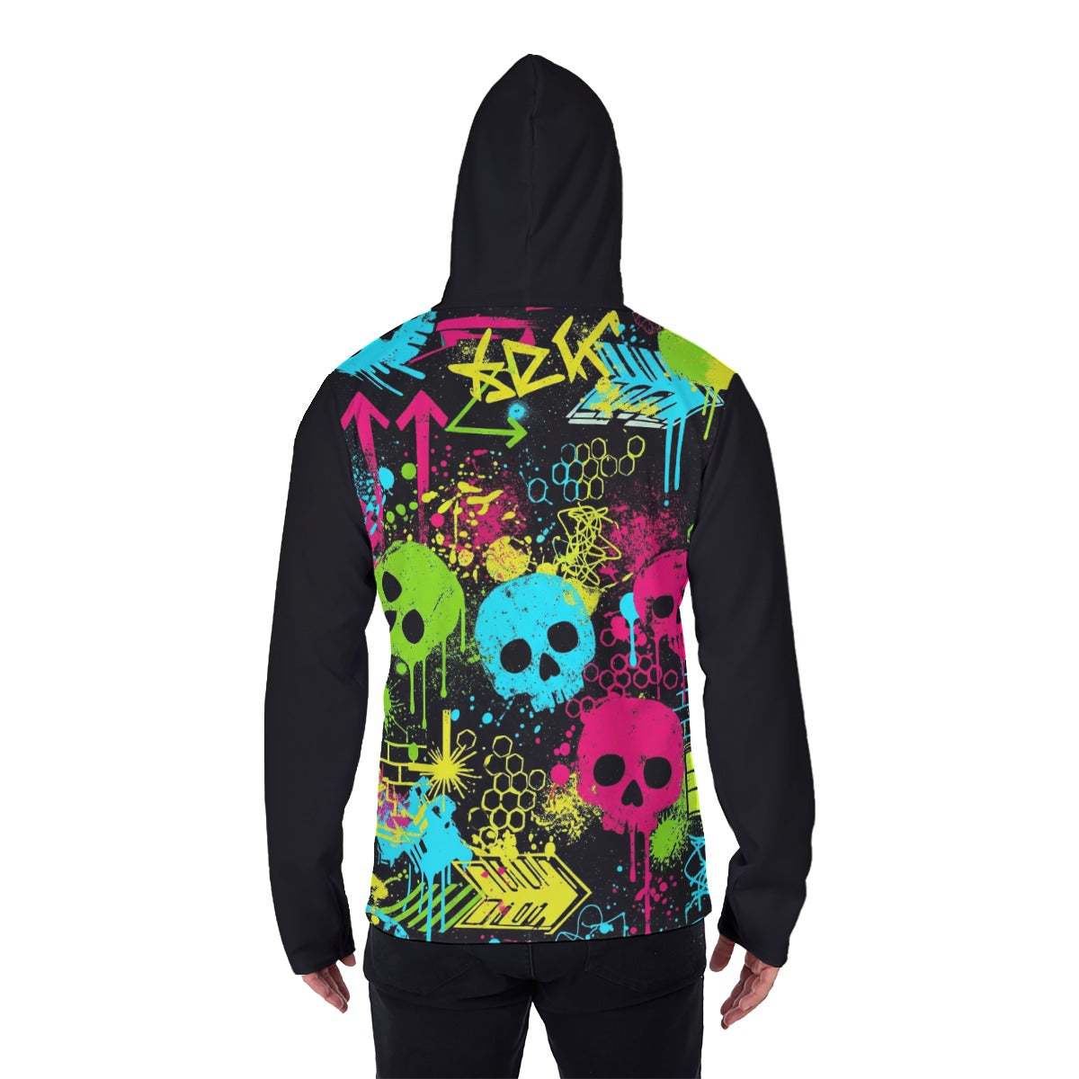 Bluza z kapturem i maską Graffiti Smile