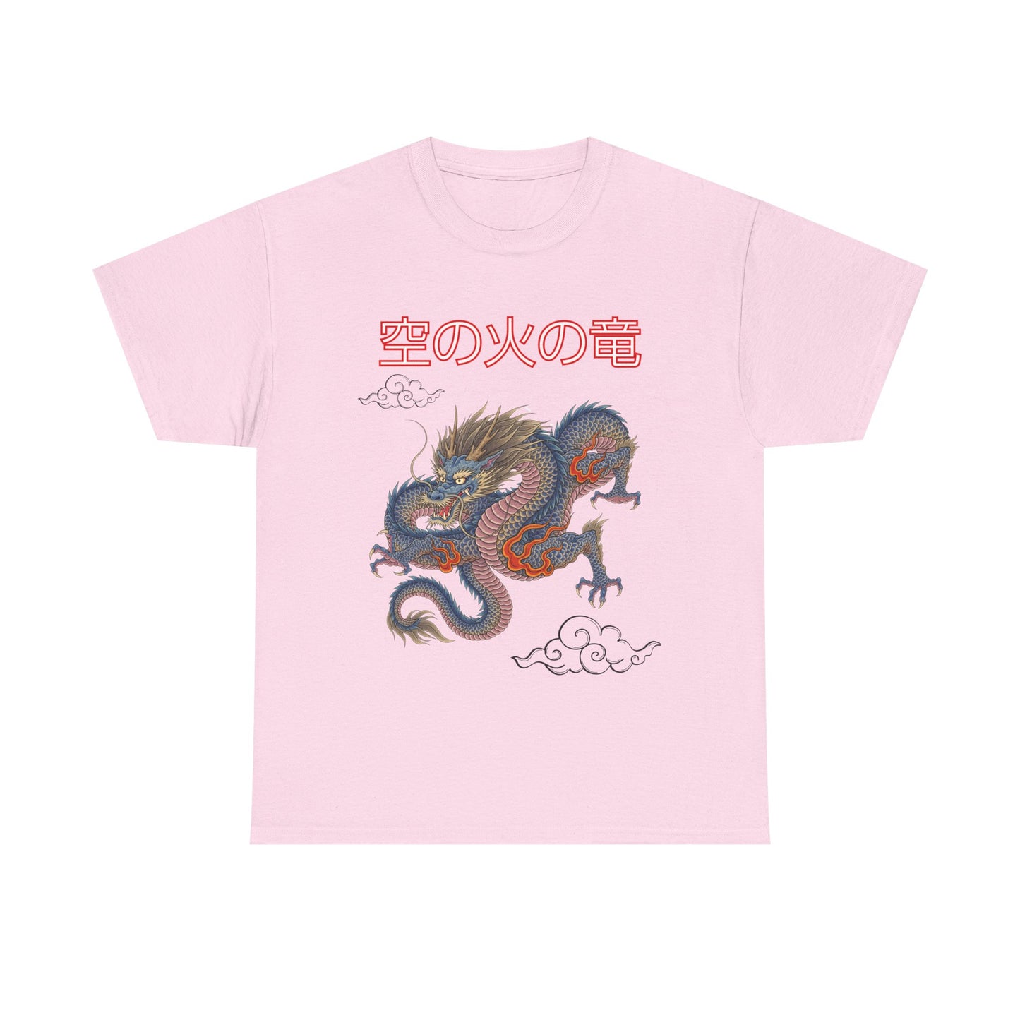 T-shirt Unisex Blue Dragon Design- Dragon Street