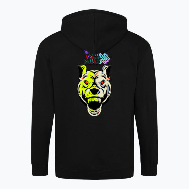 Sudadera con cremallera y estampado de TechSouls