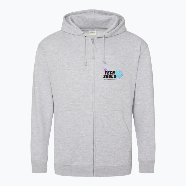 Sudadera con cremallera y estampado de TechSouls