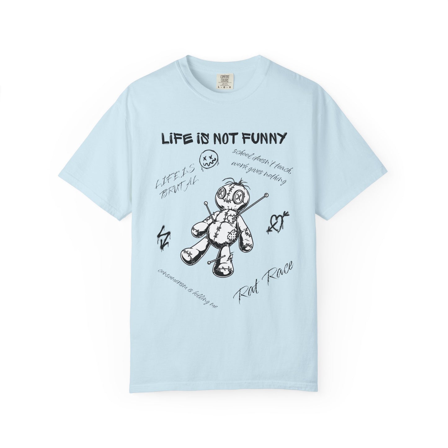 T-Shirt Unisex Life is no Funny Abstract-VibesStreet