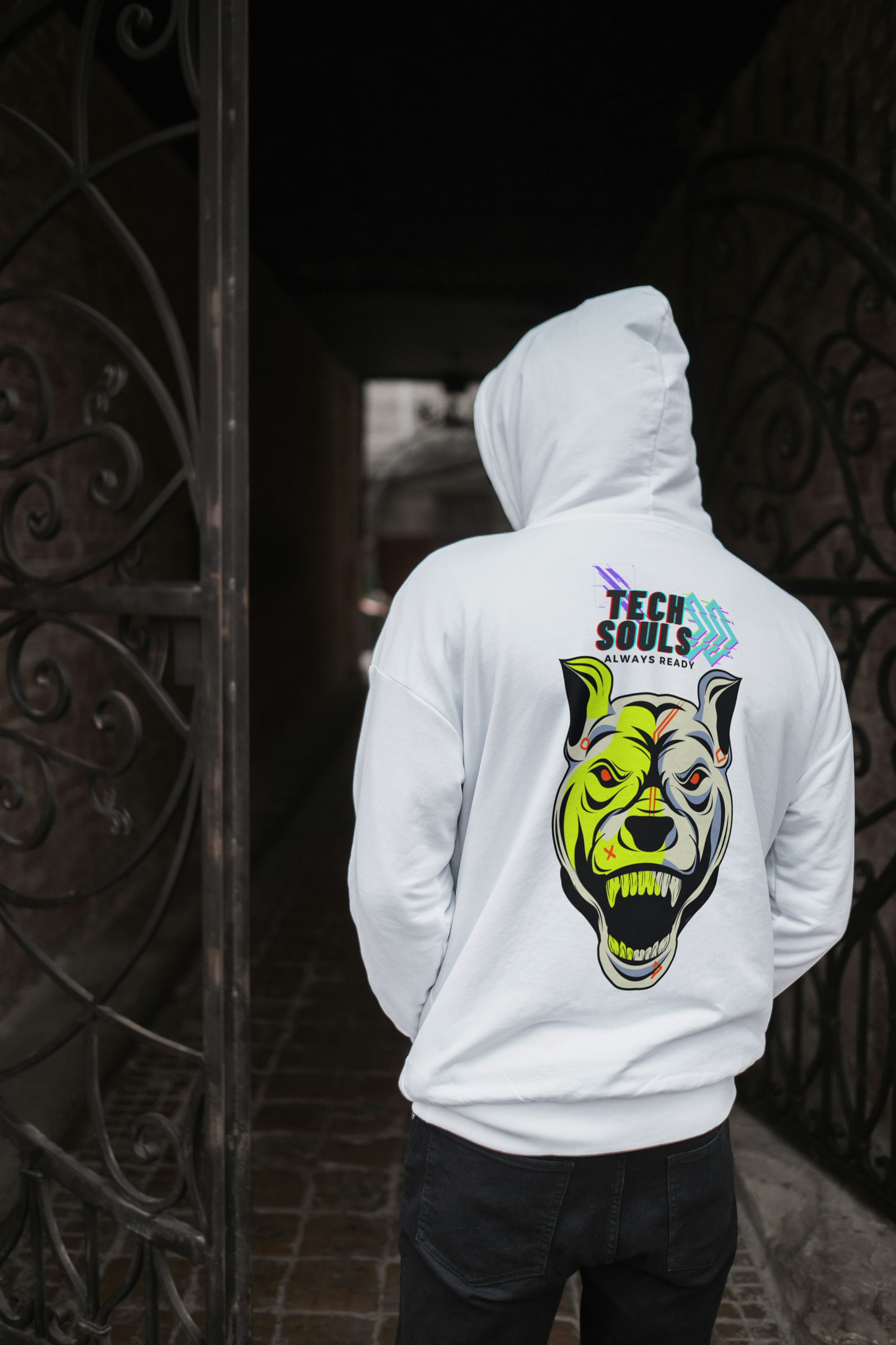 Sudadera con cremallera y estampado de TechSouls