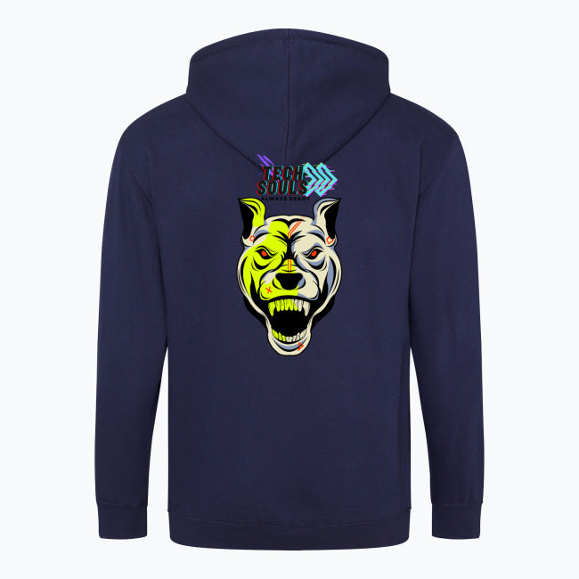 Sudadera con cremallera y estampado de TechSouls