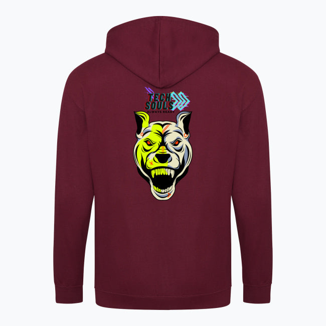 Sudadera con cremallera y estampado de TechSouls