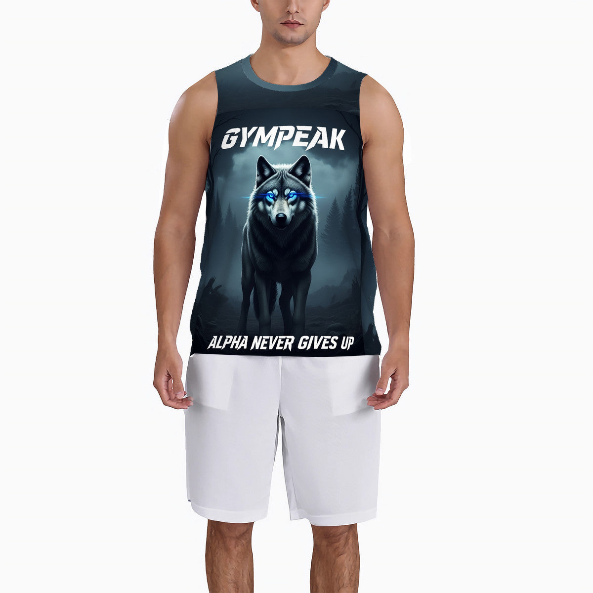 Męski Tank Top Alfa Never Gives Up