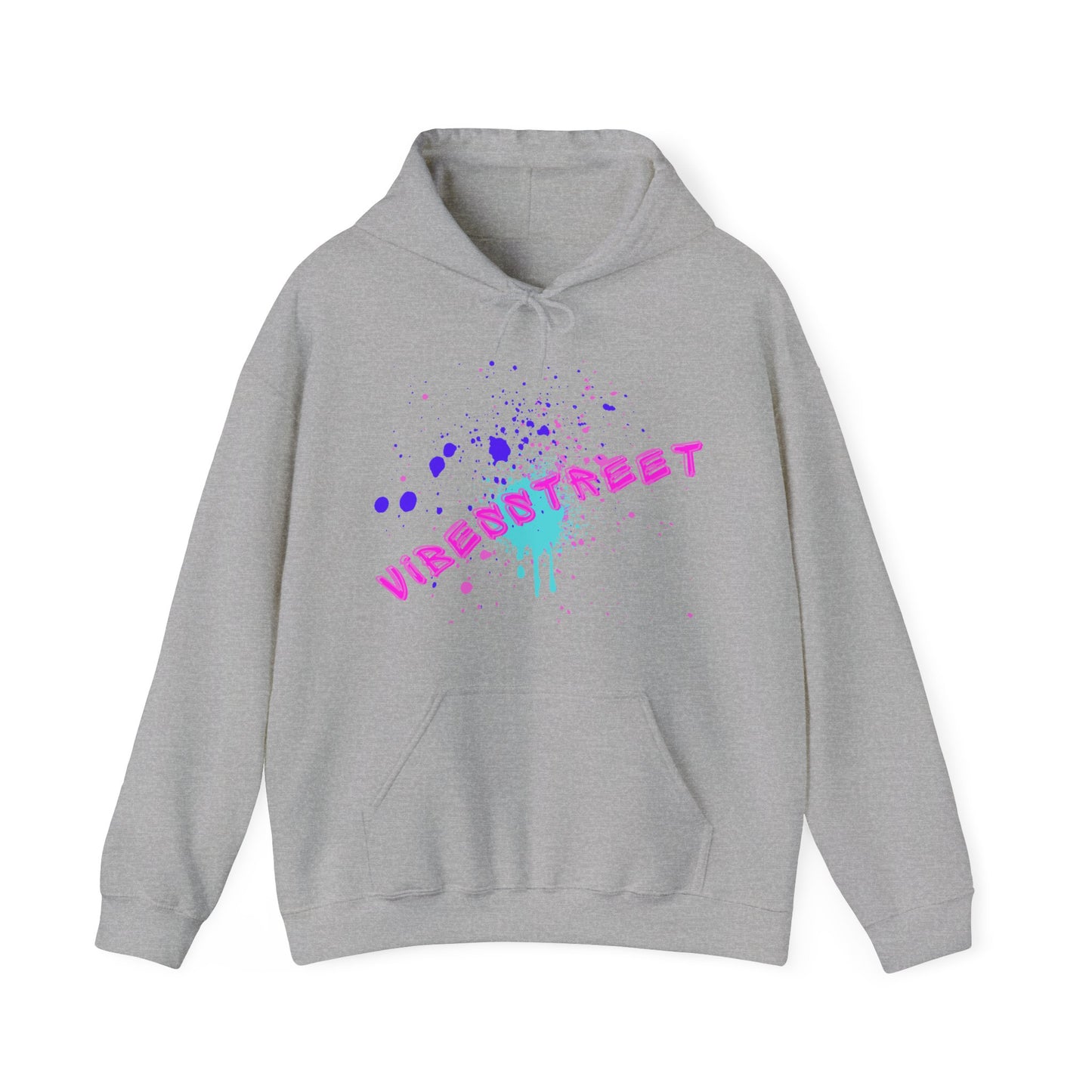 Sudadera con capucha unisex VibesStreet Spray Rosa-VibesStreet