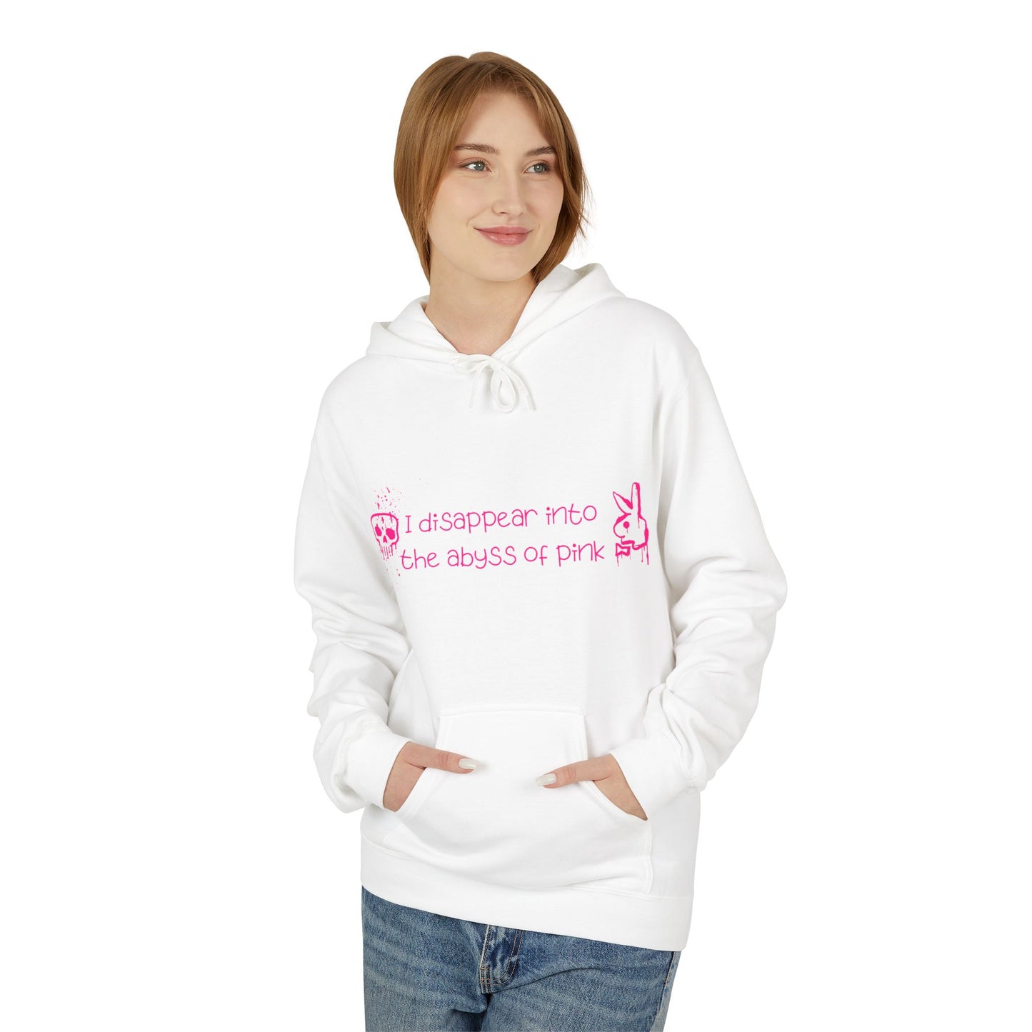Bluza Hoodie Unisex I disappear into the abyss of pink