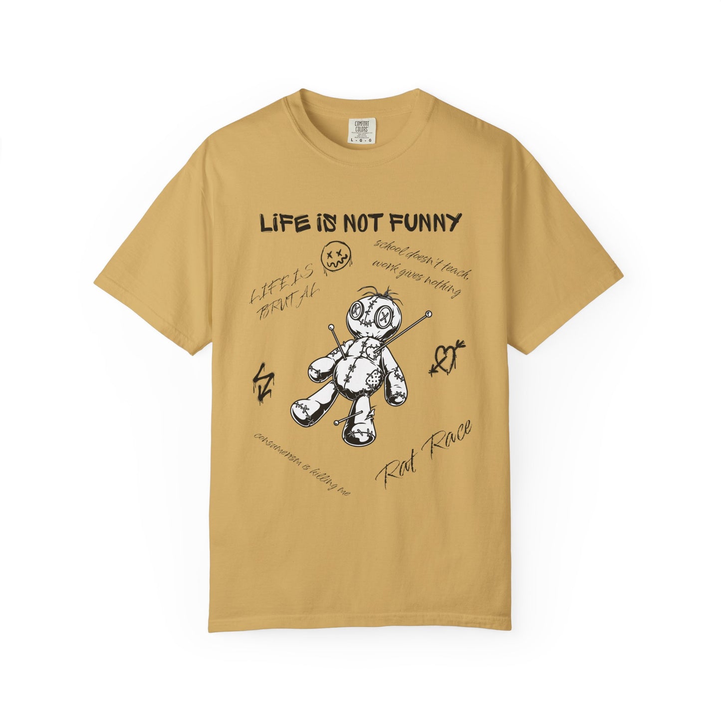 T-Shirt Unisex Life is no Funny Abstract-VibesStreet