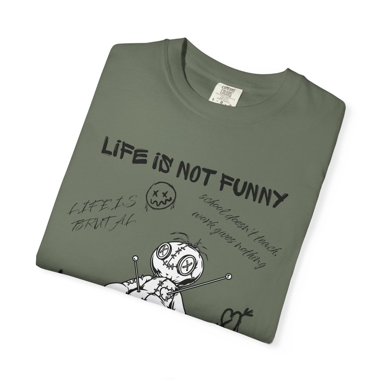T-Shirt Unisex Life is no Funny Abstract-VibesStreet