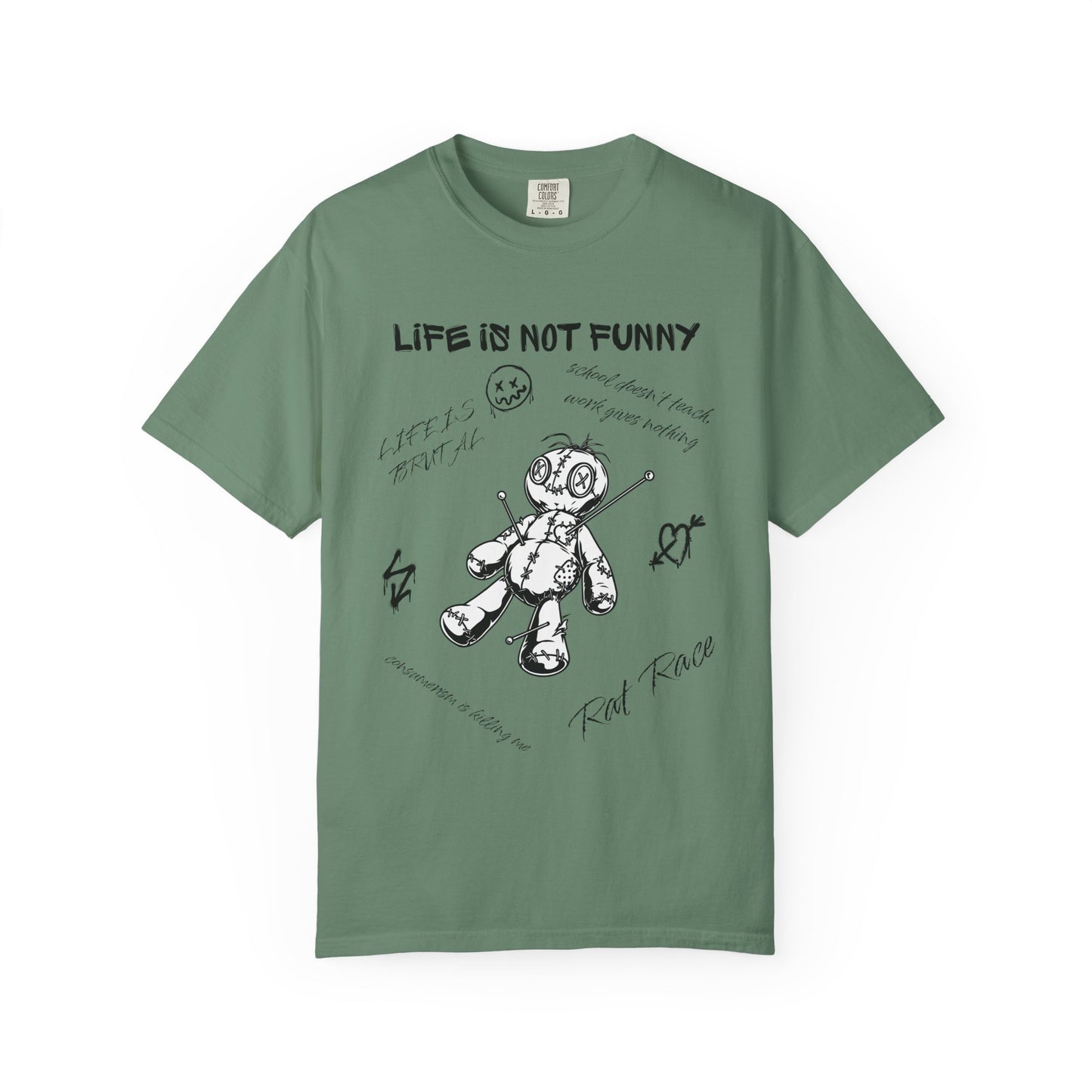 T-Shirt Unisex Life is no Funny Abstract-VibesStreet