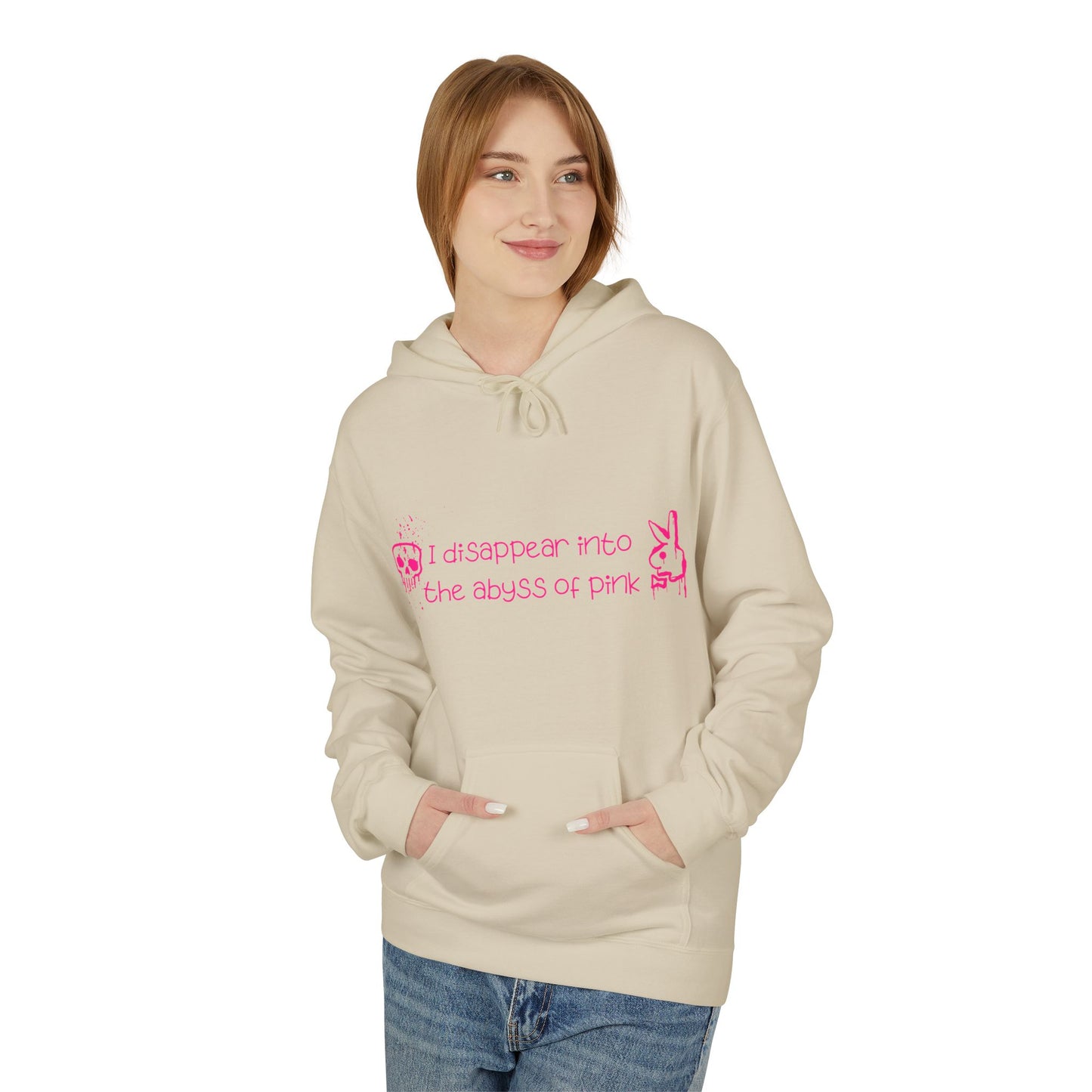 Bluza Hoodie Unisex I disappear into the abyss of pink