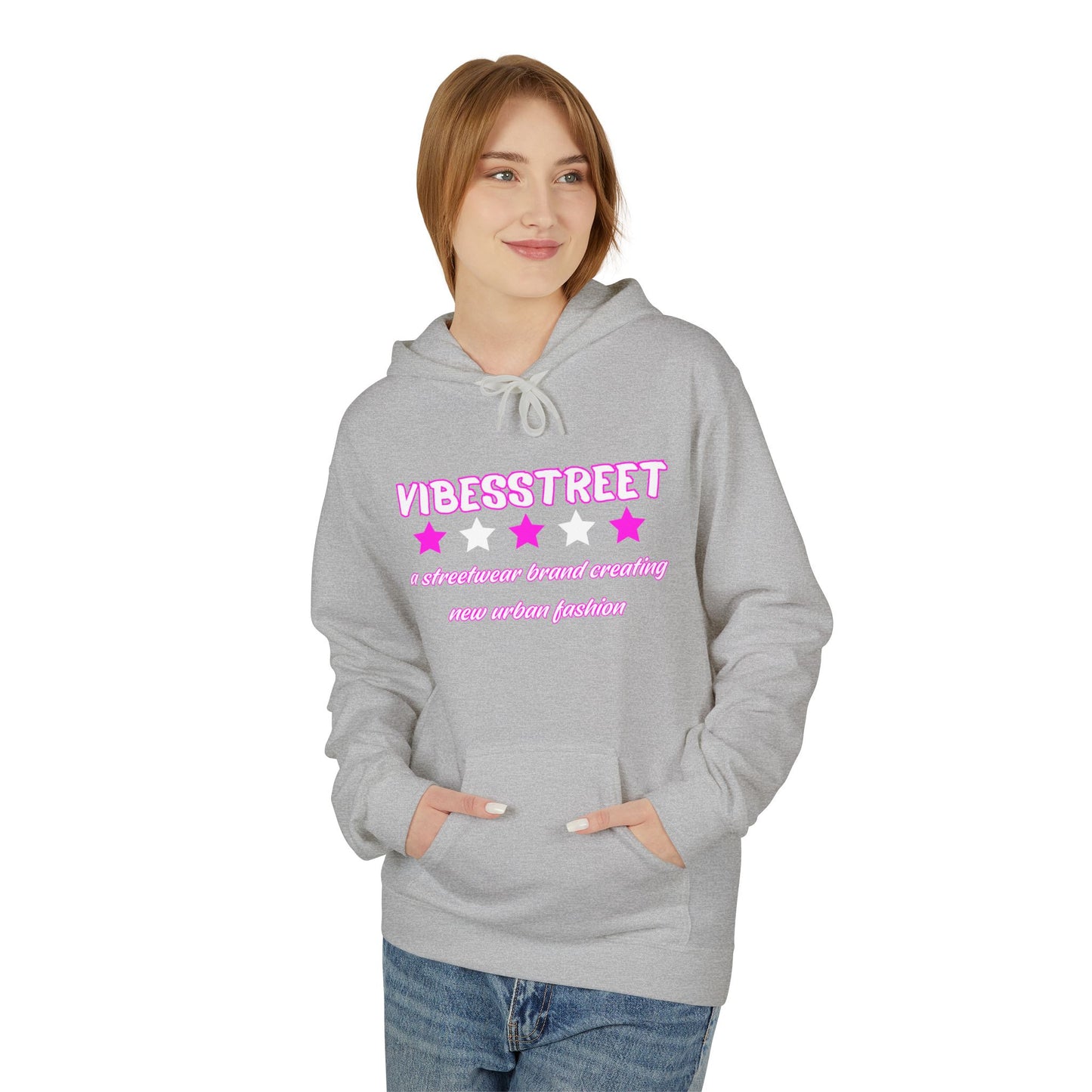 Bluza Unisex Hoodie Ultra Pink VibesStreet Brand-VibesStreet