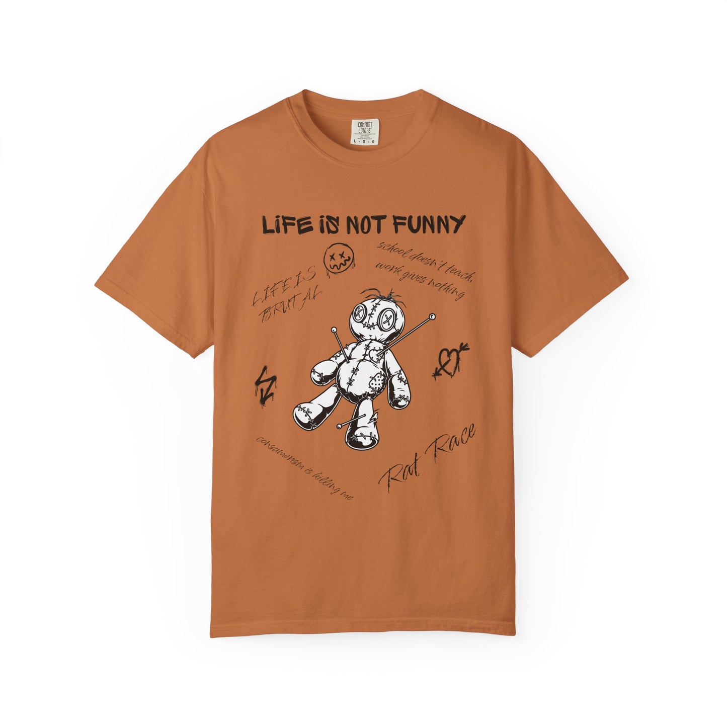 T-Shirt Unisex Life is no Funny Abstract-VibesStreet