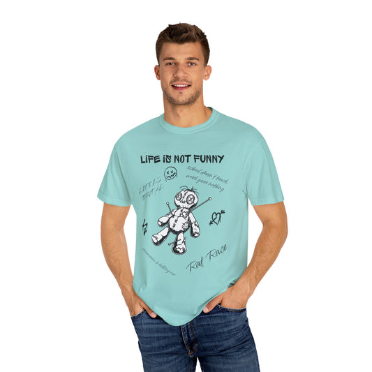 T-Shirt Unisex Life is no Funny Abstract-VibesStreet