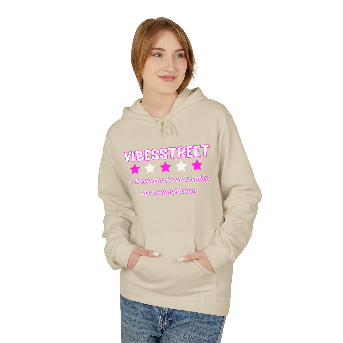 Bluza Unisex Hoodie Ultra Pink VibesStreet Brand-VibesStreet