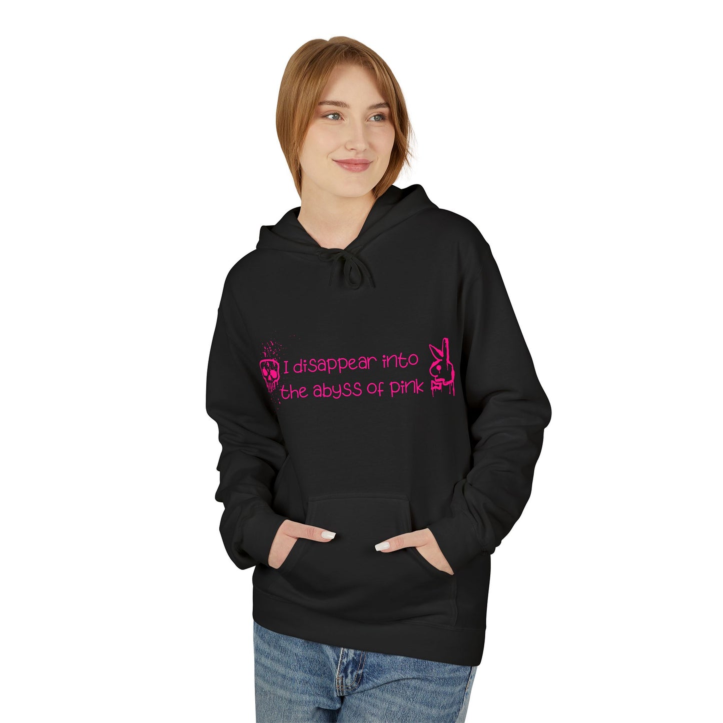 Bluza Hoodie Unisex I disappear into the abyss of pink