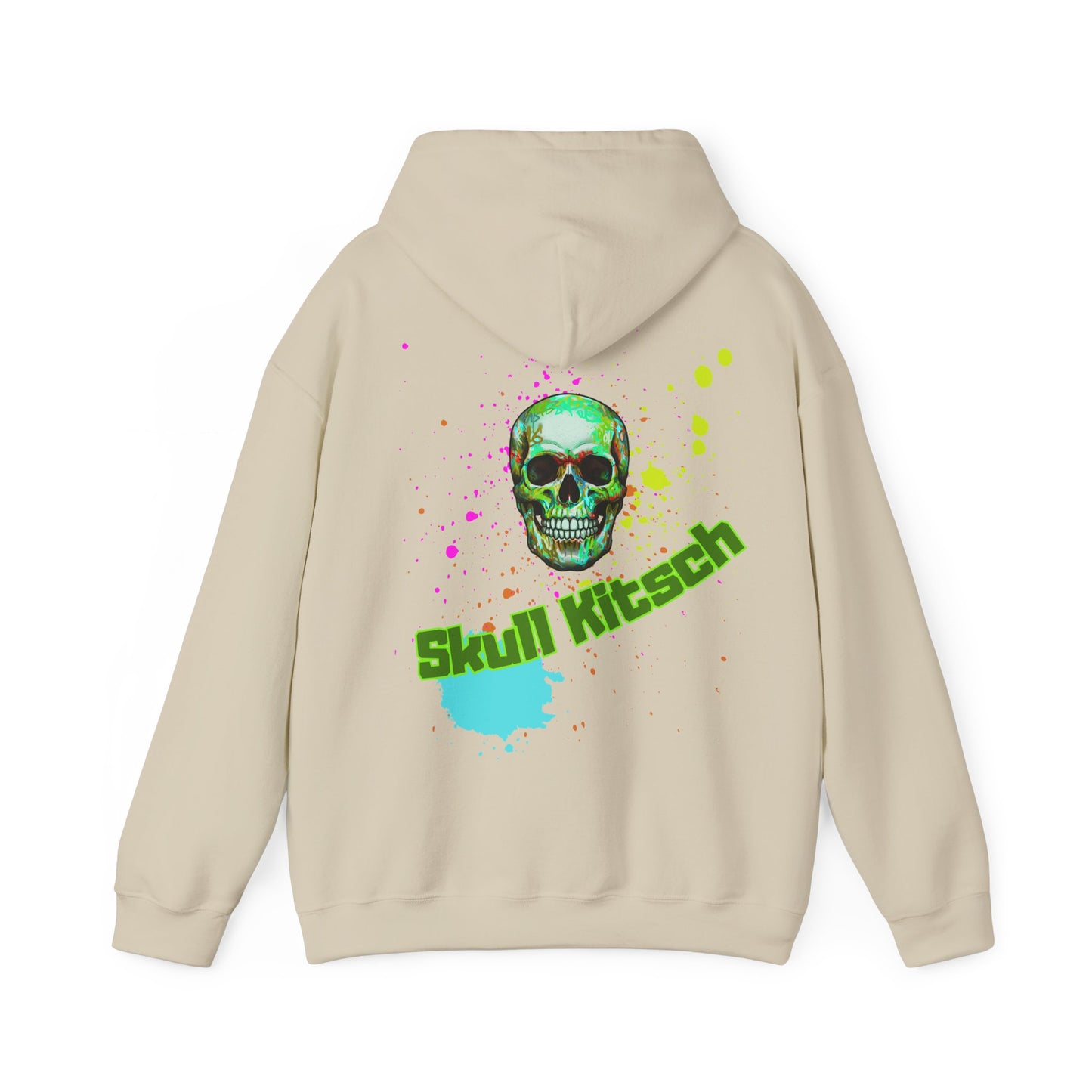 Sudadera con capucha unisex Skull Kitsch Summer Punk - VibesStreet