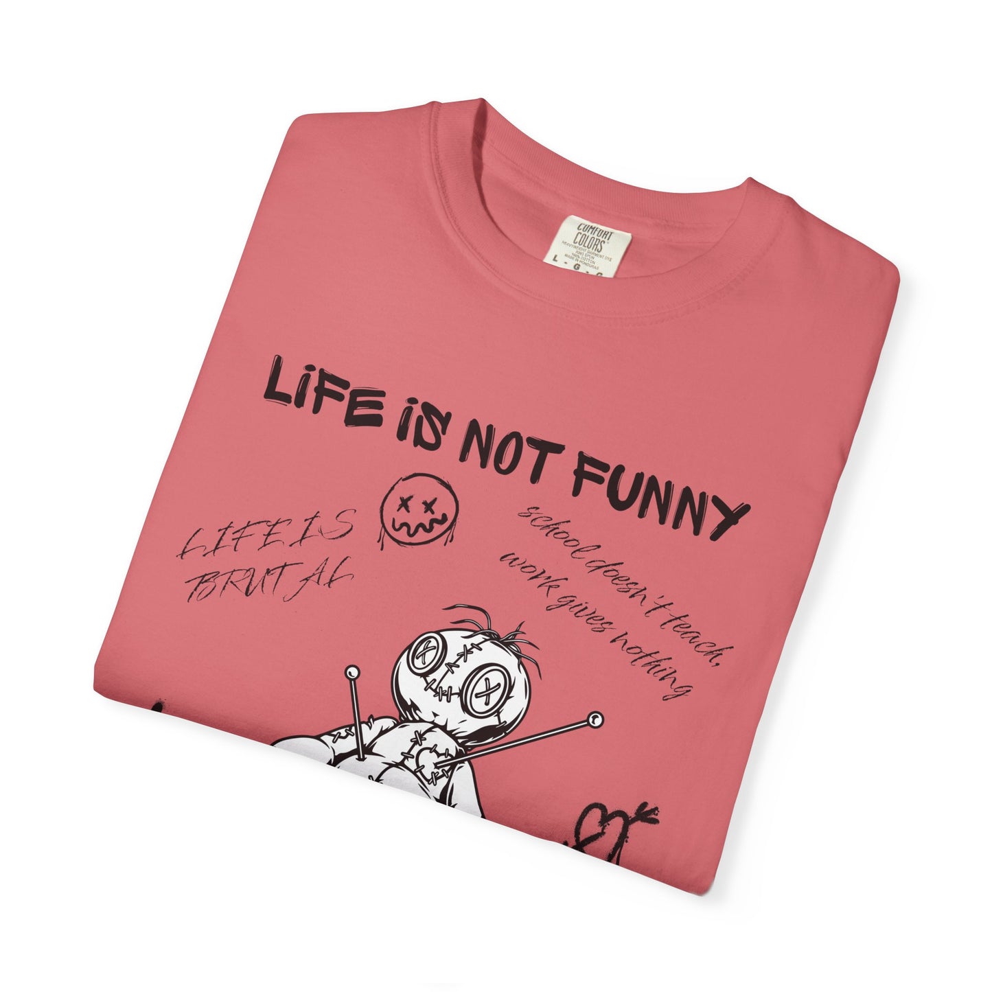 T-Shirt Unisex Life is no Funny Abstract-VibesStreet