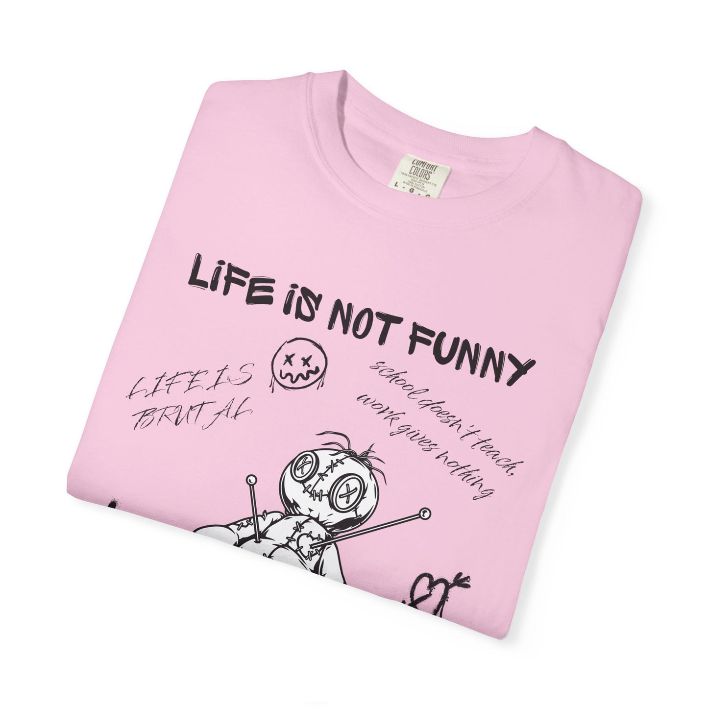 T-Shirt Unisex Life is no Funny Abstract-VibesStreet