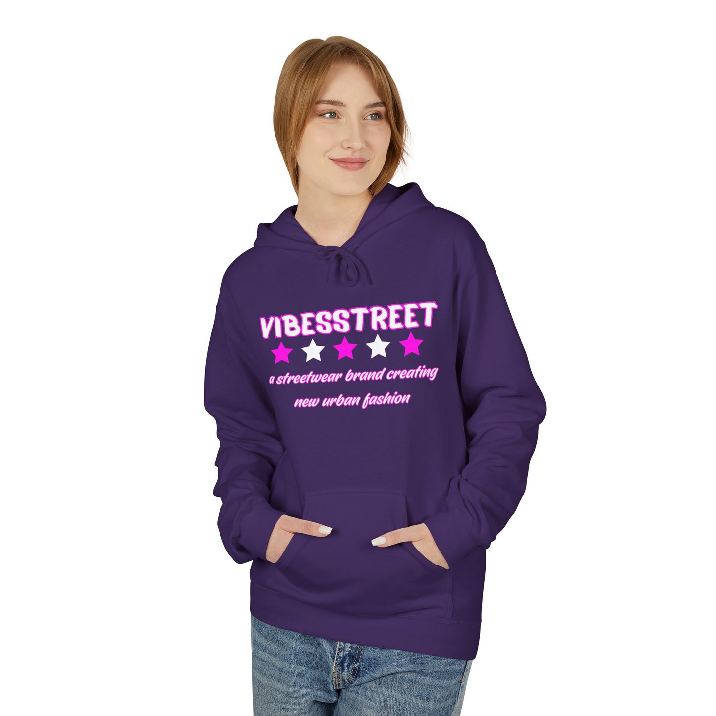 Bluza Unisex Hoodie Ultra Pink VibesStreet Brand-VibesStreet