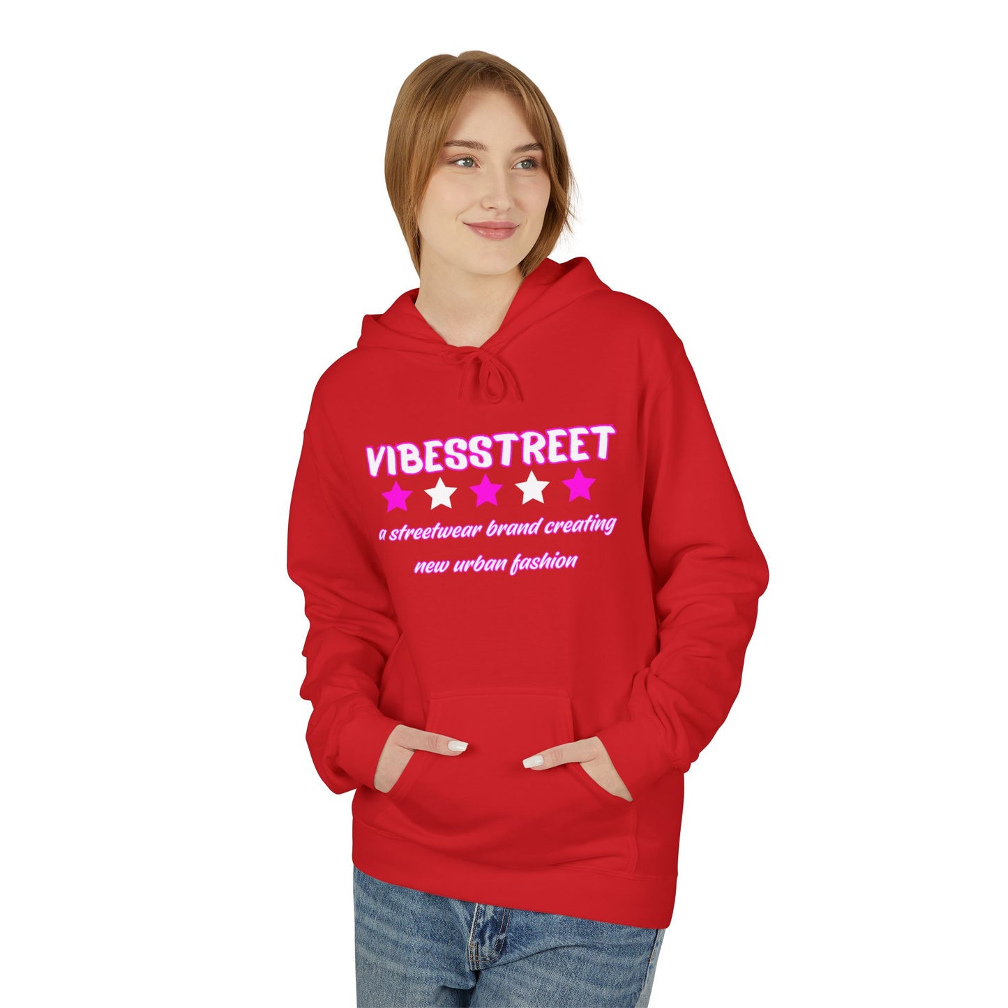 Bluza Unisex Hoodie Ultra Pink VibesStreet Brand-VibesStreet