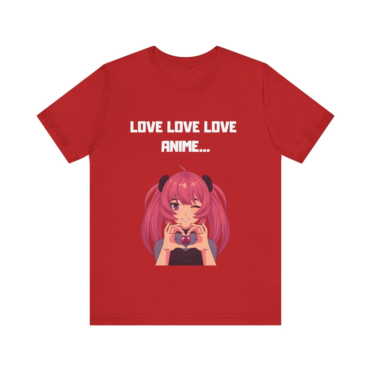 Camiseta unisex I Love Love Love Anime...- DragonStreet