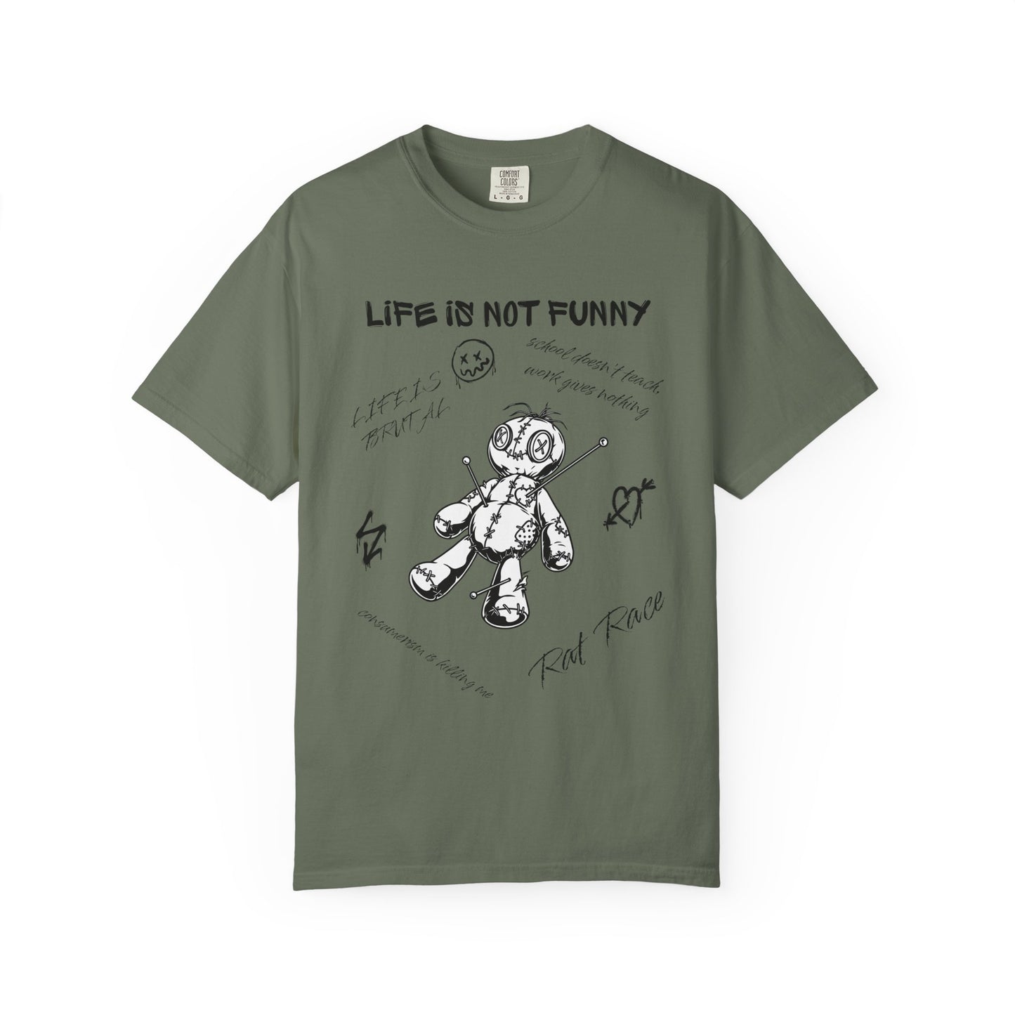 T-Shirt Unisex Life is no Funny Abstract-VibesStreet