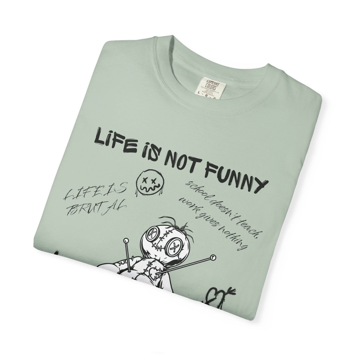T-Shirt Unisex Life is no Funny Abstract-VibesStreet