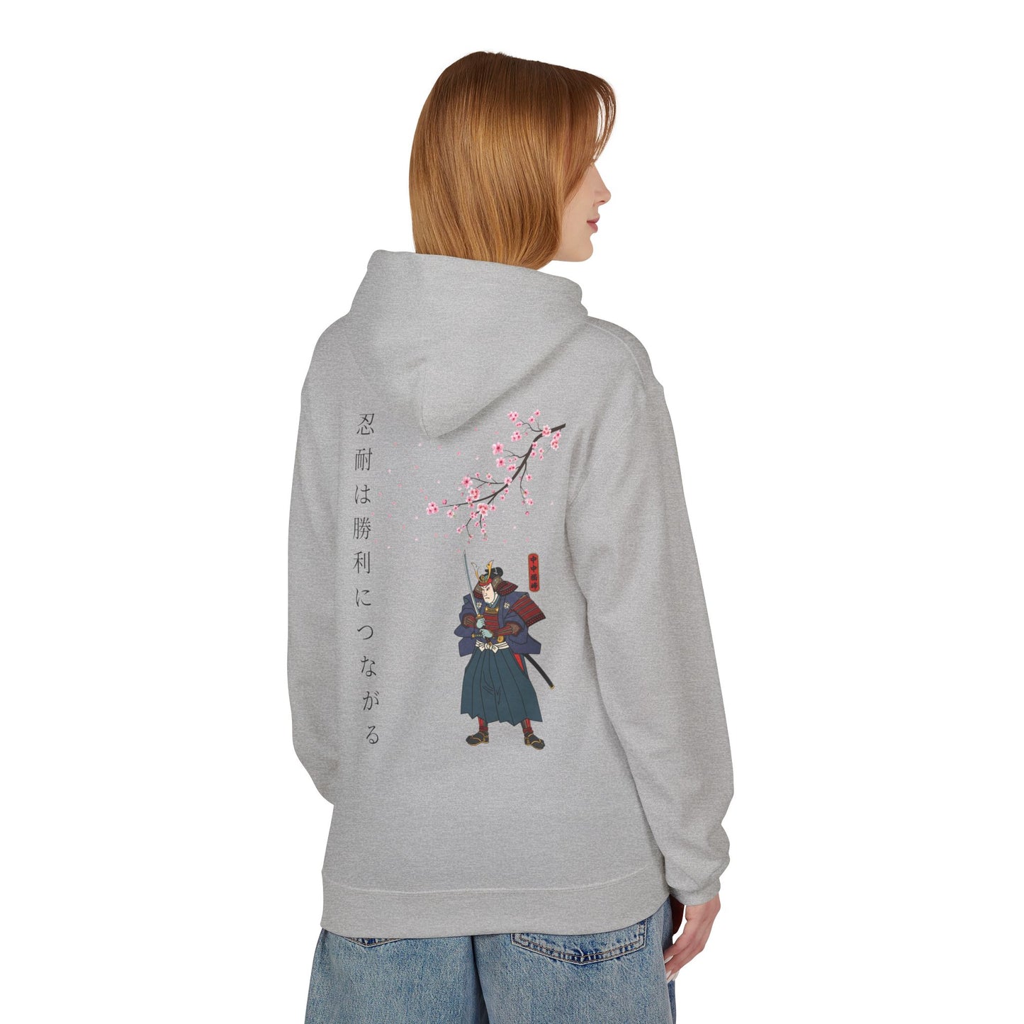 Bluza Unisex Hoodie Samurai Sakura Harmony- Dragon Street