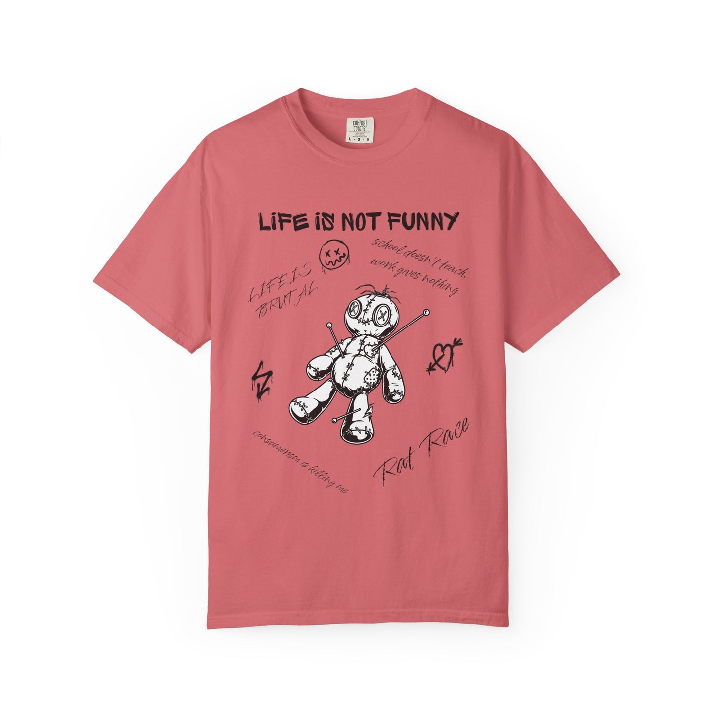 T-Shirt Unisex Life is no Funny Abstract-VibesStreet
