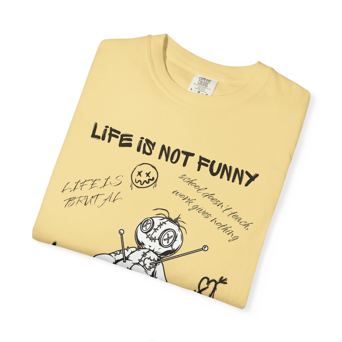 T-Shirt Unisex Life is no Funny Abstract-VibesStreet