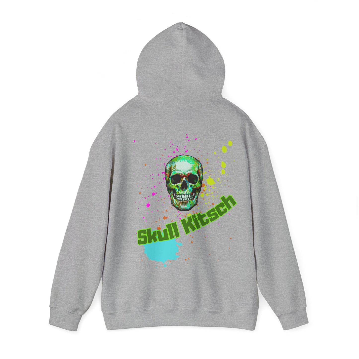 Sudadera con capucha unisex Skull Kitsch Summer Punk - VibesStreet