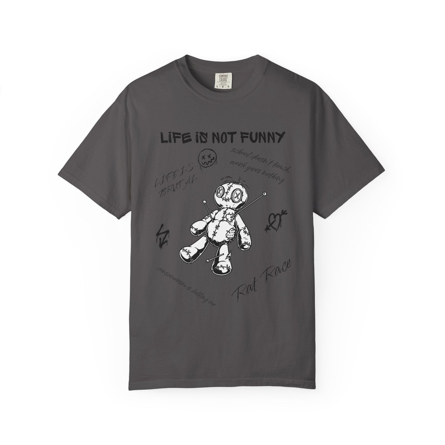 T-Shirt Unisex Life is no Funny Abstract-VibesStreet