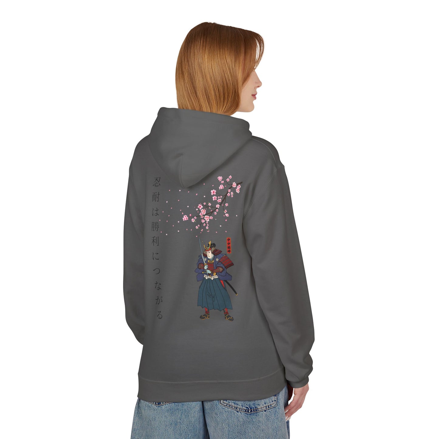 Bluza Unisex Hoodie Samurai Sakura Harmony- Dragon Street