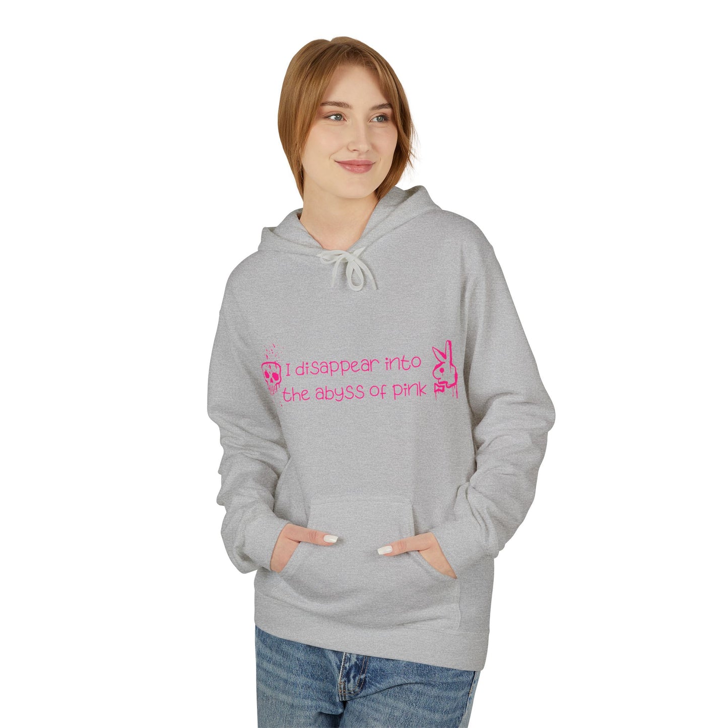 Bluza Hoodie Unisex I disappear into the abyss of pink