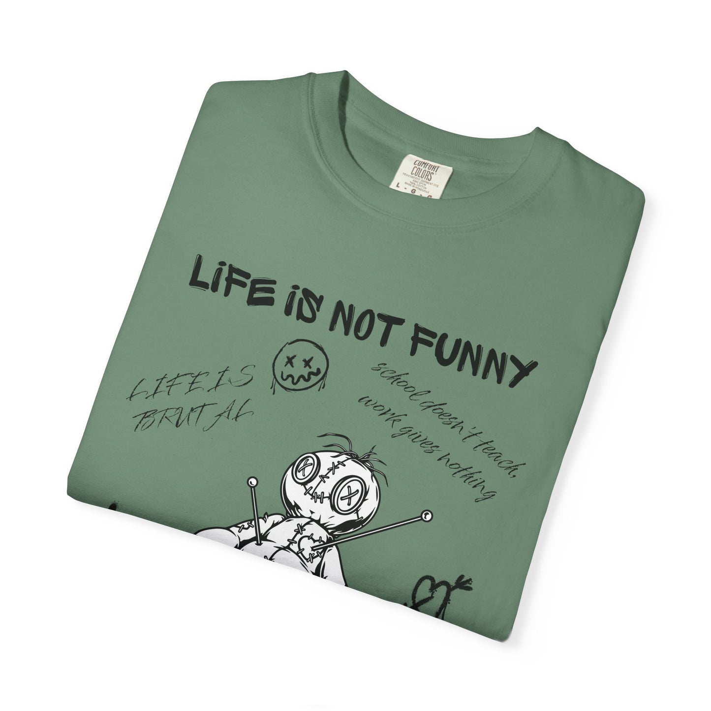 T-Shirt Unisex Life is no Funny Abstract-VibesStreet