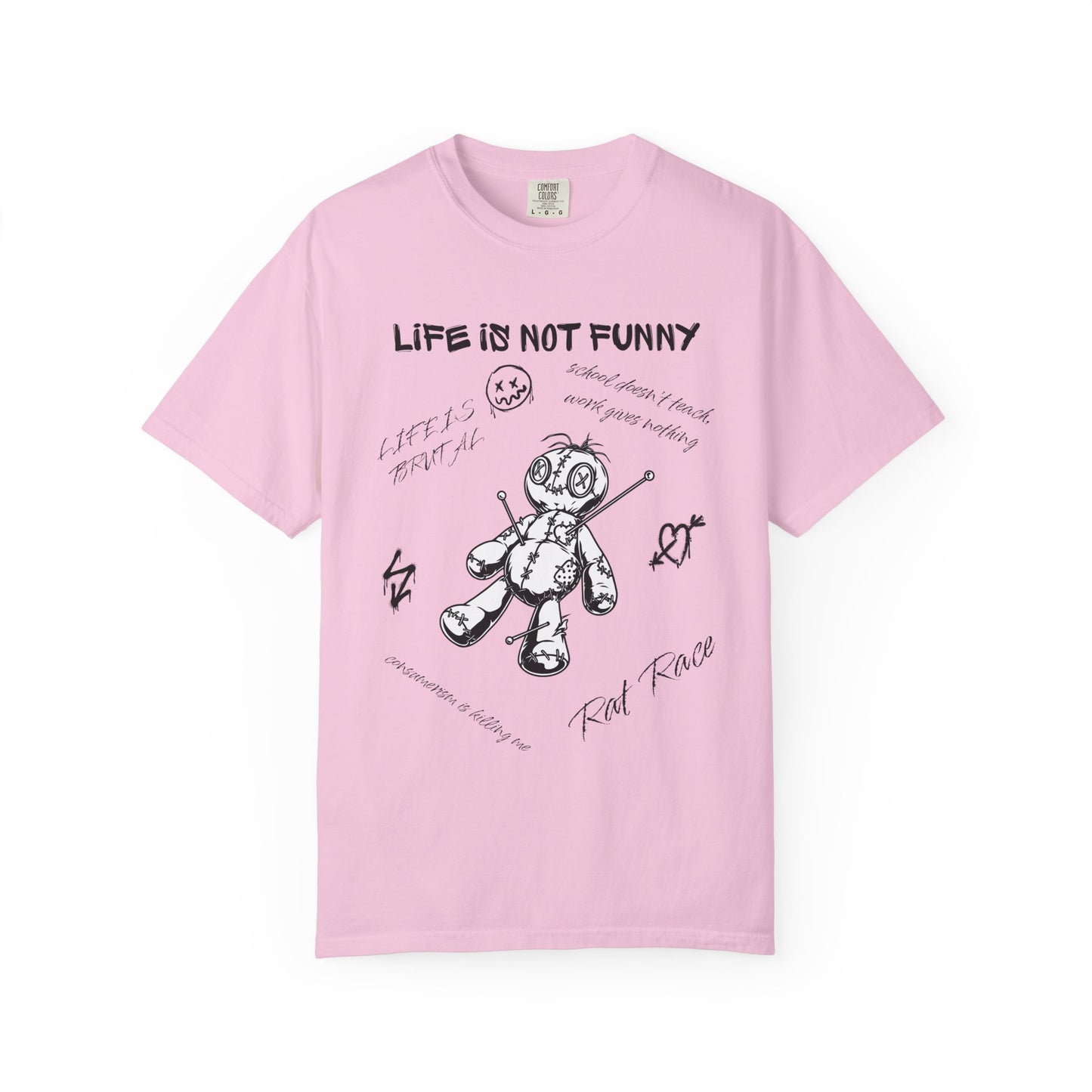 T-Shirt Unisex Life is no Funny Abstract-VibesStreet