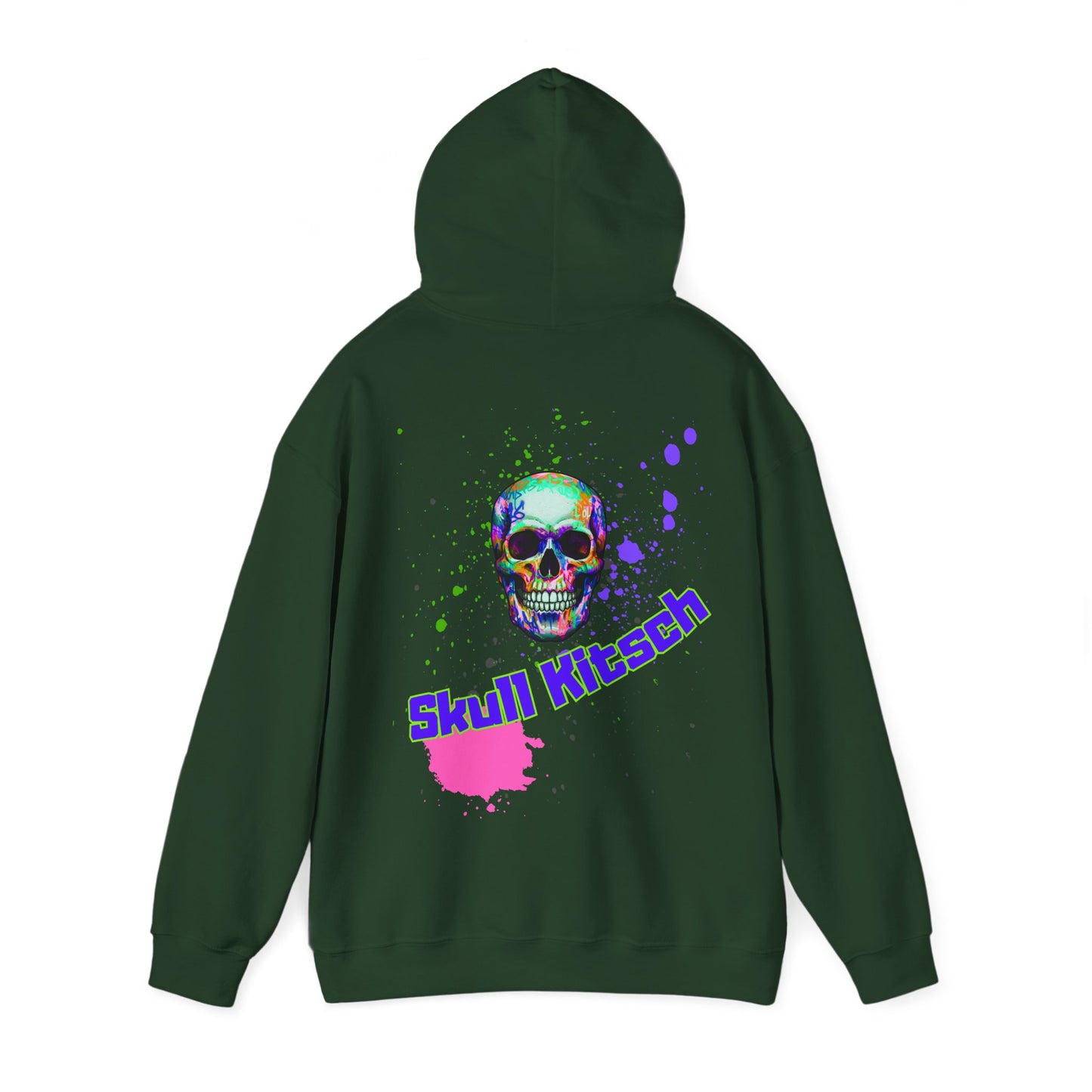 Sudadera con capucha unisex Skull Kitsch Standard - VibesStreet