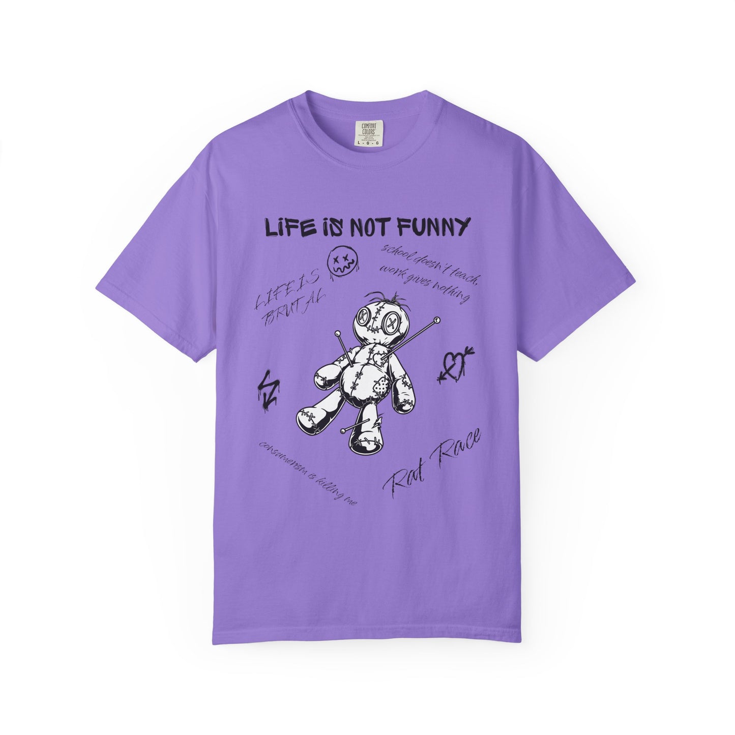 T-Shirt Unisex Life is no Funny Abstract-VibesStreet