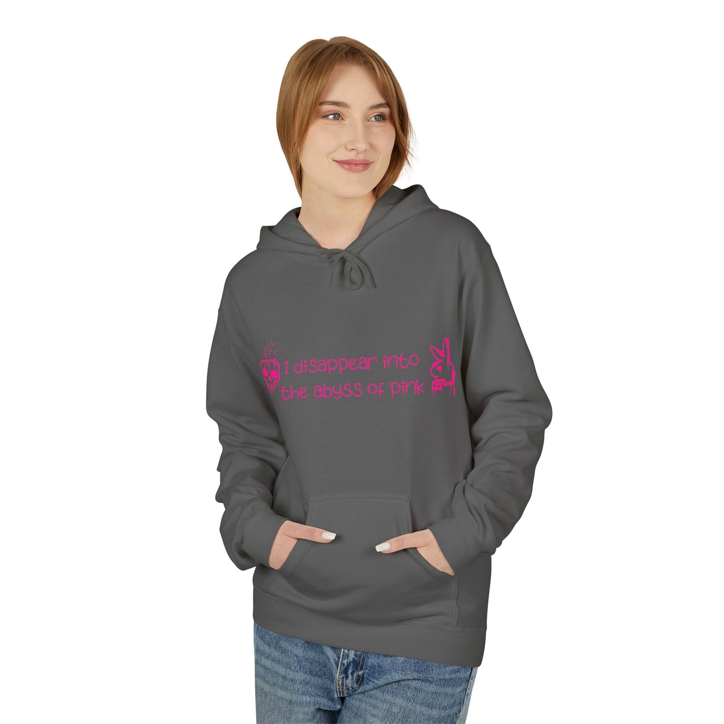 Bluza Hoodie Unisex I disappear into the abyss of pink